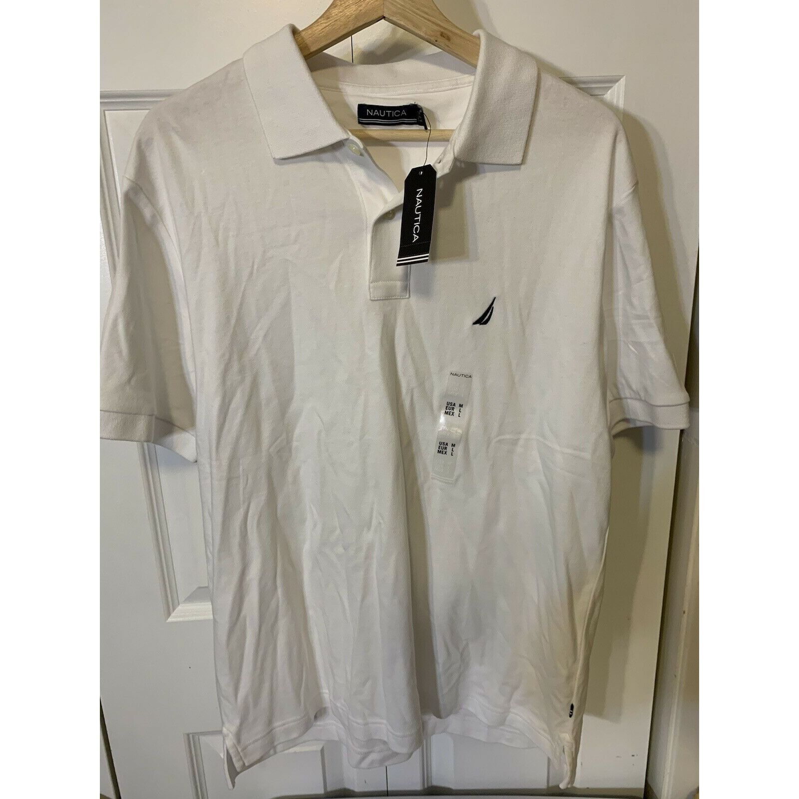 Nautica Nautica Men’s Sz M solid deck polo shirt white NWT Size US M / EU 48-50 / 2 - 1 Thumbnail