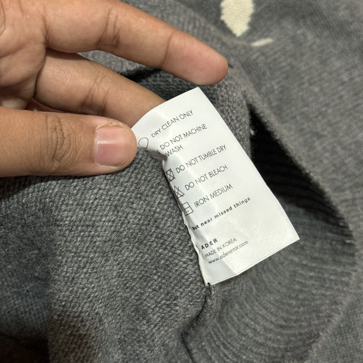 Ader Error Ader Error Admore knit Grey Size US L / EU 52-54 / 3 - 7 Thumbnail