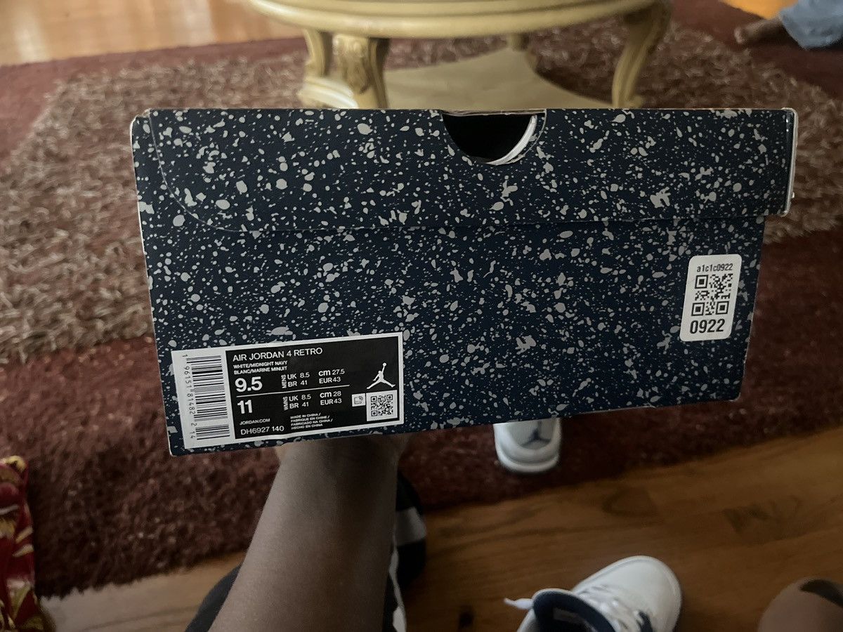 Jordan Brand Jordan 4 navy blue Size US 9.5 / EU 42-43 - 11 Thumbnail
