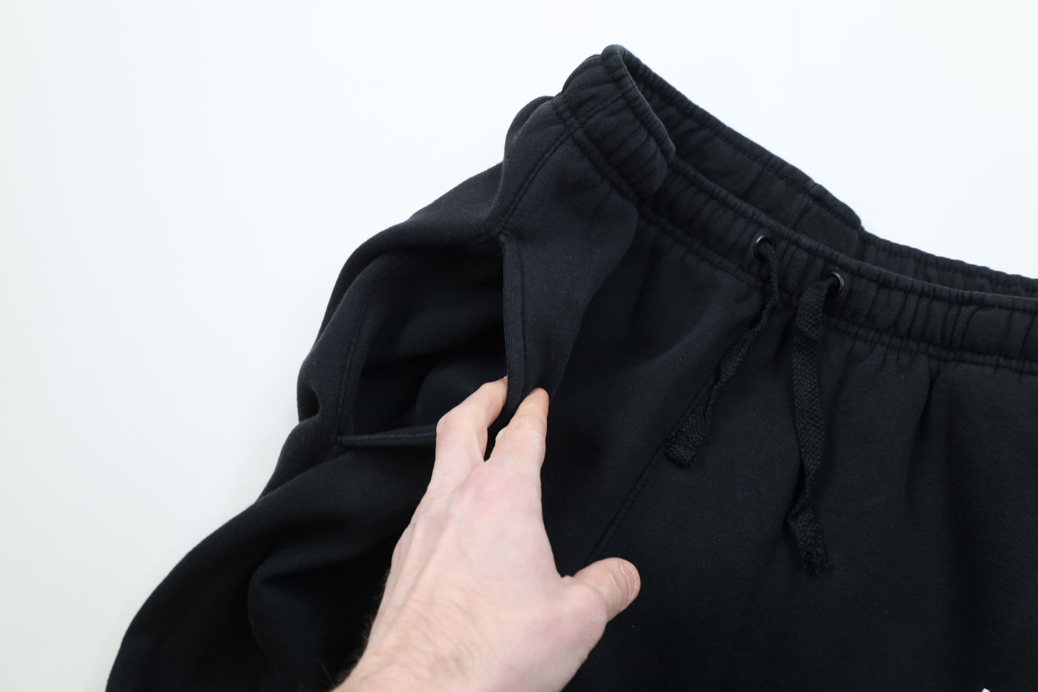 Nike Vintage Y2K Nike Scott Mini Swoosh Sweatpants Joggers Black Size US 34 / EU 50 - 7 Thumbnail
