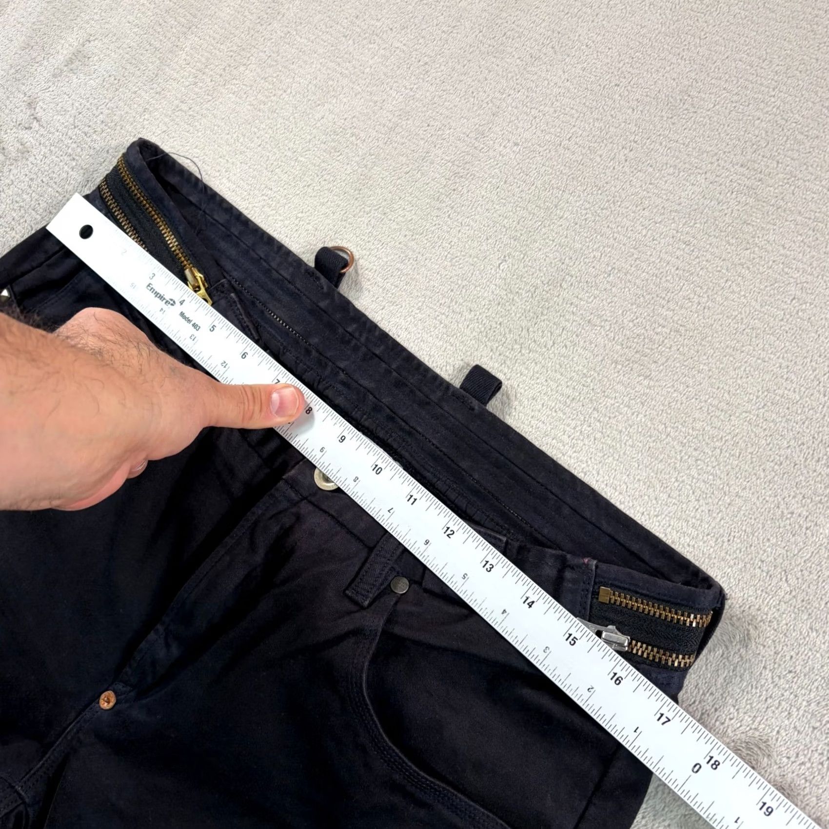 Paul Smith Paul Smith Jeans Men 33x30 Zipper Waistband Denim Black Slim Straight 5-Pocket City Designer Rare Size US 33 - 7 Thumbnail
