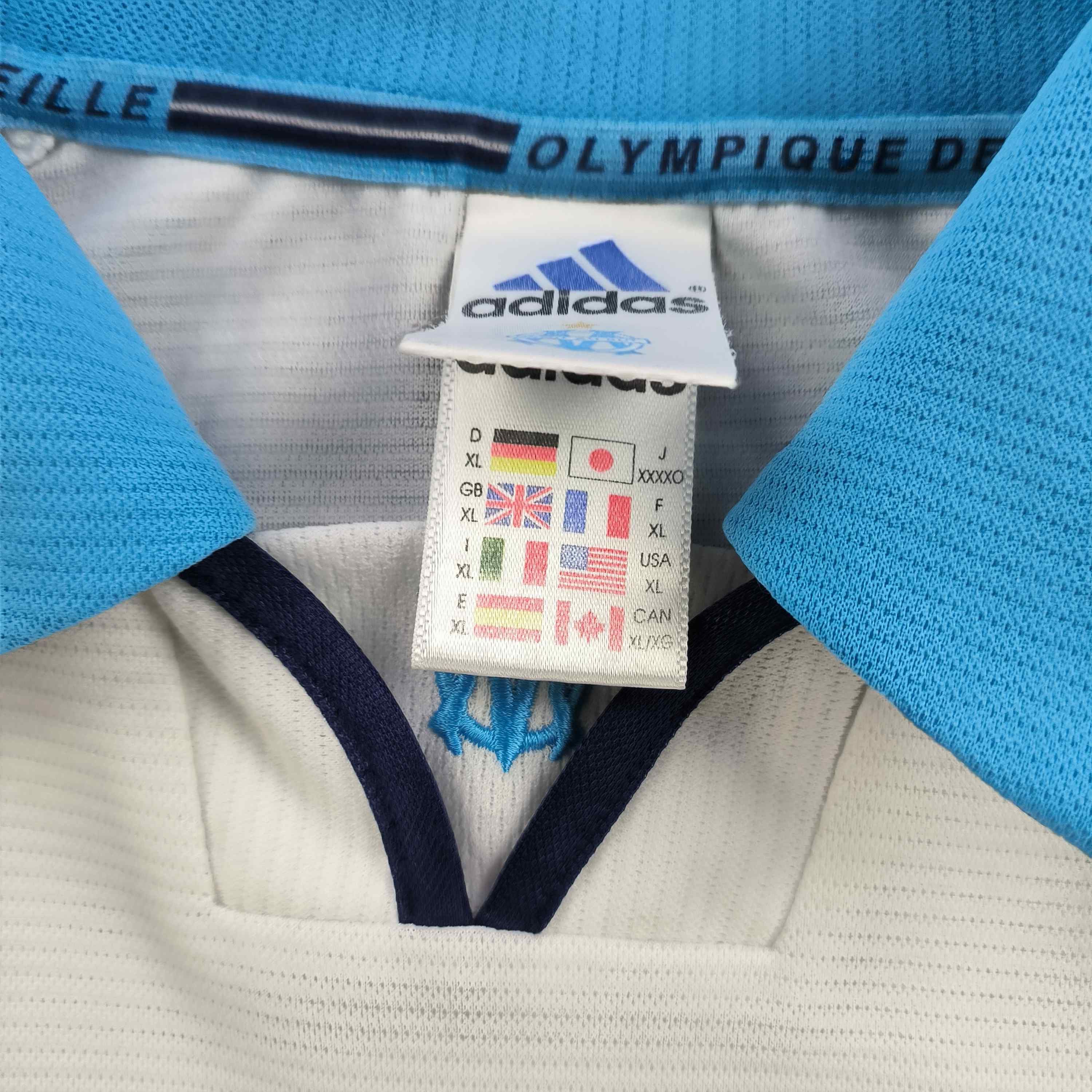 Adidas Marseille 1999-2000 Adidas home football jersey size XL Size US XL / EU 56 / 4 - 5 Thumbnail