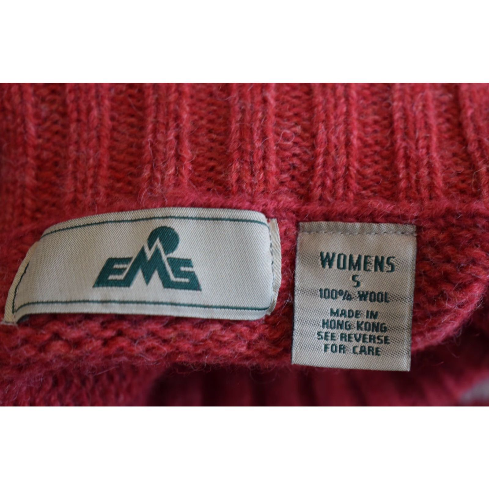 Eastern Mountain Sports VINTAGE Eastern Mountain Sports Wool Turtleneck Knit Sweater Womens Small Red Fisherman Pullover Knit Wool 90s? Size S / US 4 / IT 40 - 5 Thumbnail