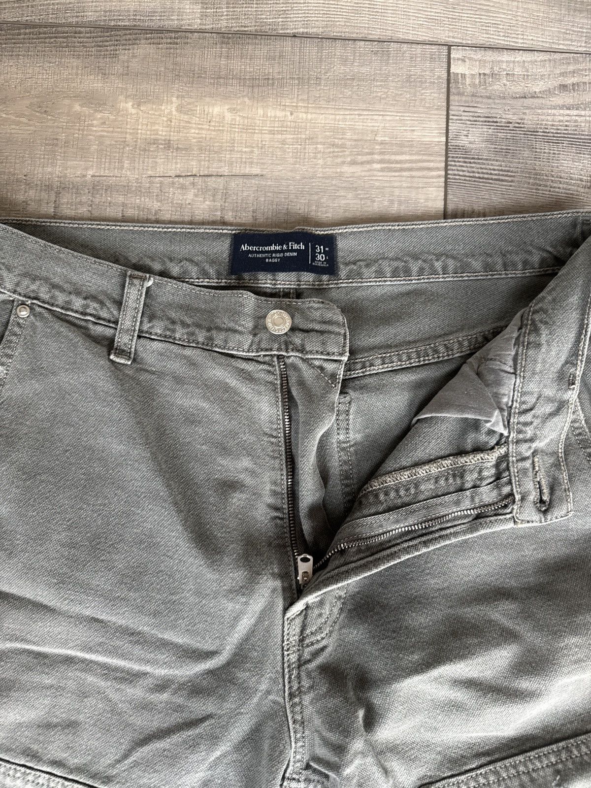 Abercrombie & Fitch Baggy Abercrombie Double Knee W/ Tear Size US 31 - 2 Thumbnail