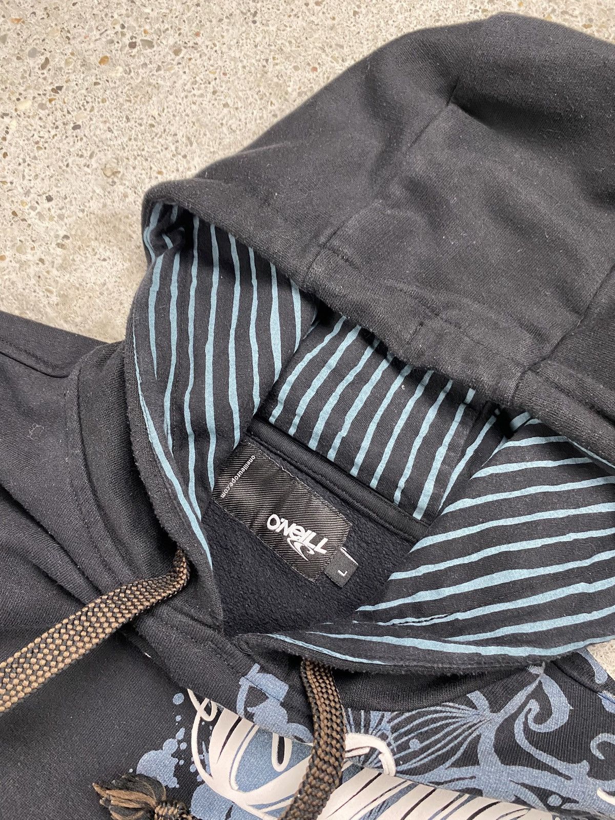 O'Neill Oneill hoodie tribal surf affliction black jnco Size US L / EU 52-54 / 3 - 6 Thumbnail