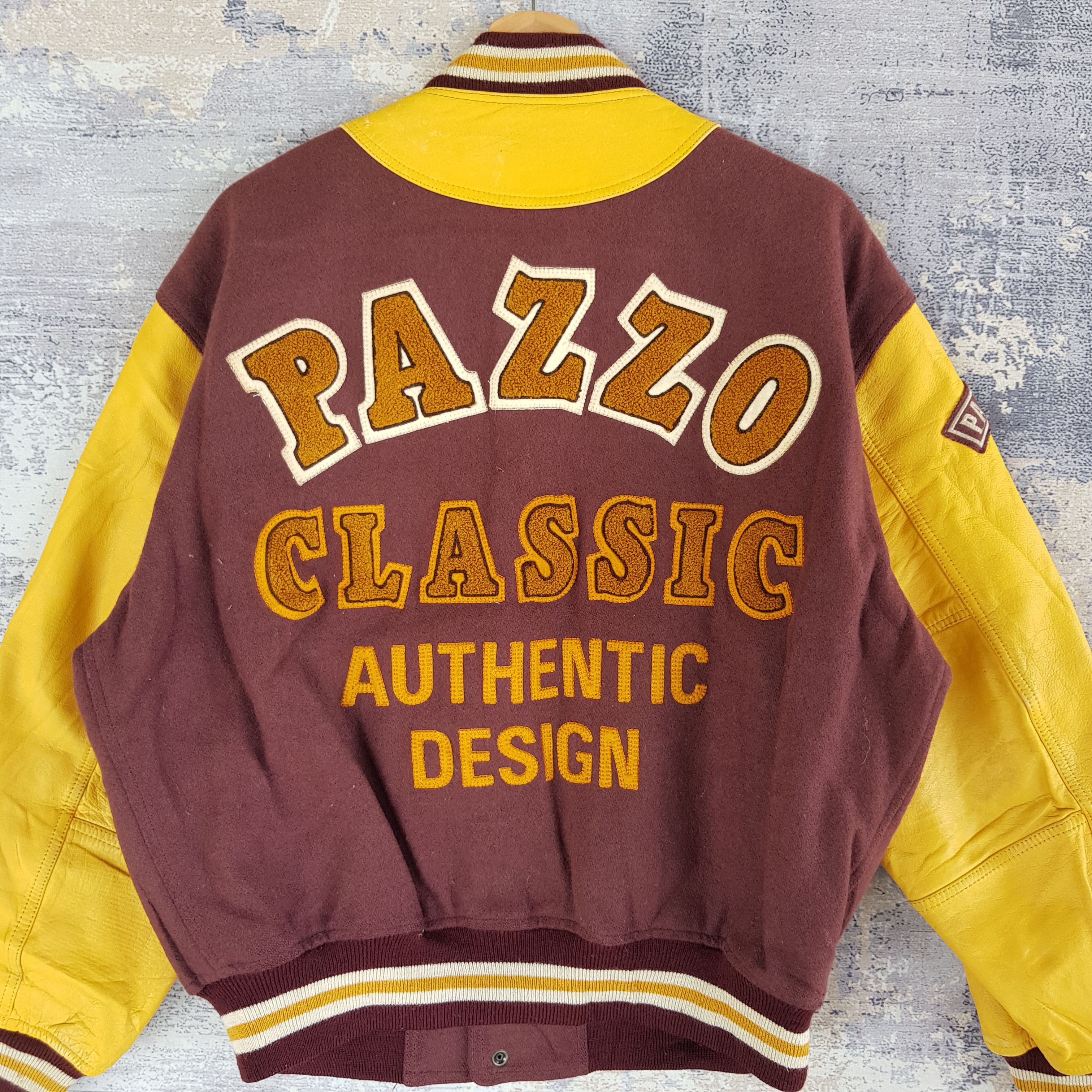 Vintage Vintage Pazzo Club Letterman Leather Wool Varsity Jacket Size US M / EU 48-50 / 2 - 6 Thumbnail