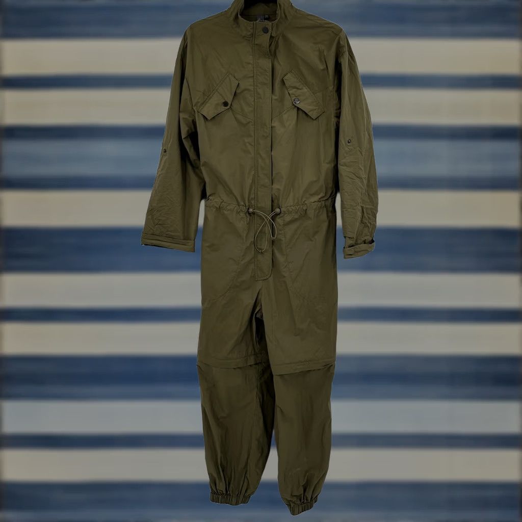Sweaty Betty Sweaty Betty Olive Green Interstellar Boiler Jumpsuit Mock Neck Size M Tall Size 32" / US 10 / IT 46 - 1 Thumbnail