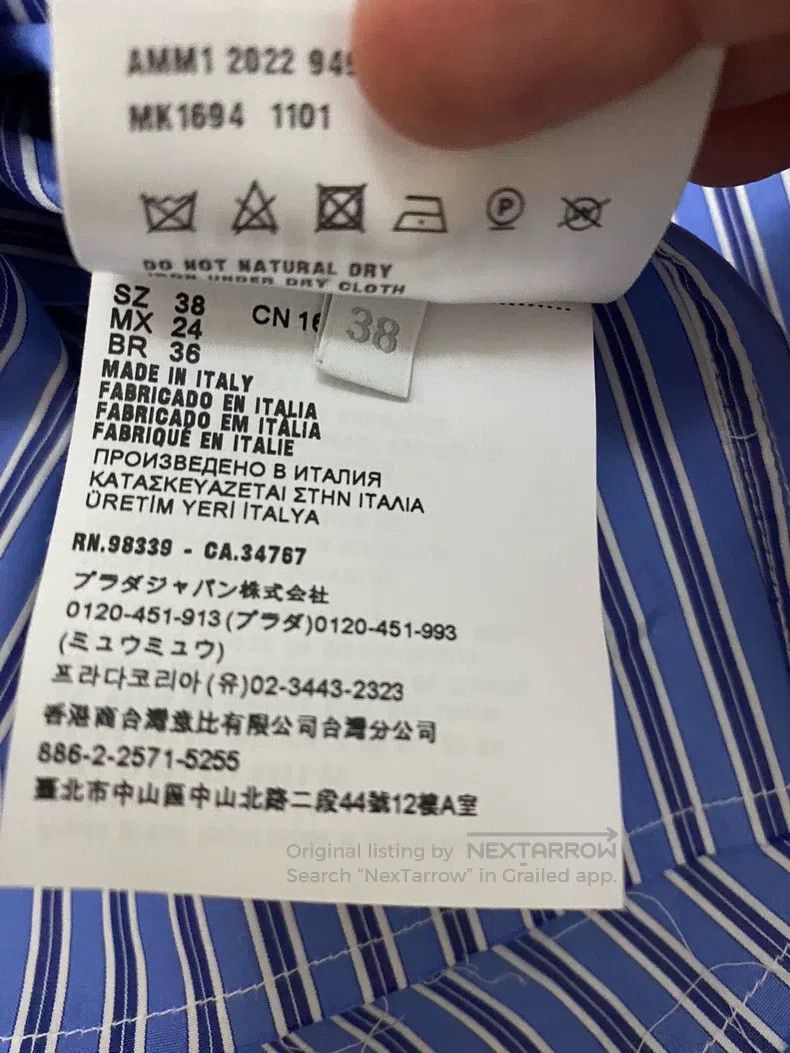 Miu Miu Miu Miu 38 shirt Size M / US 6-8 / IT 42-44 - 3 Thumbnail