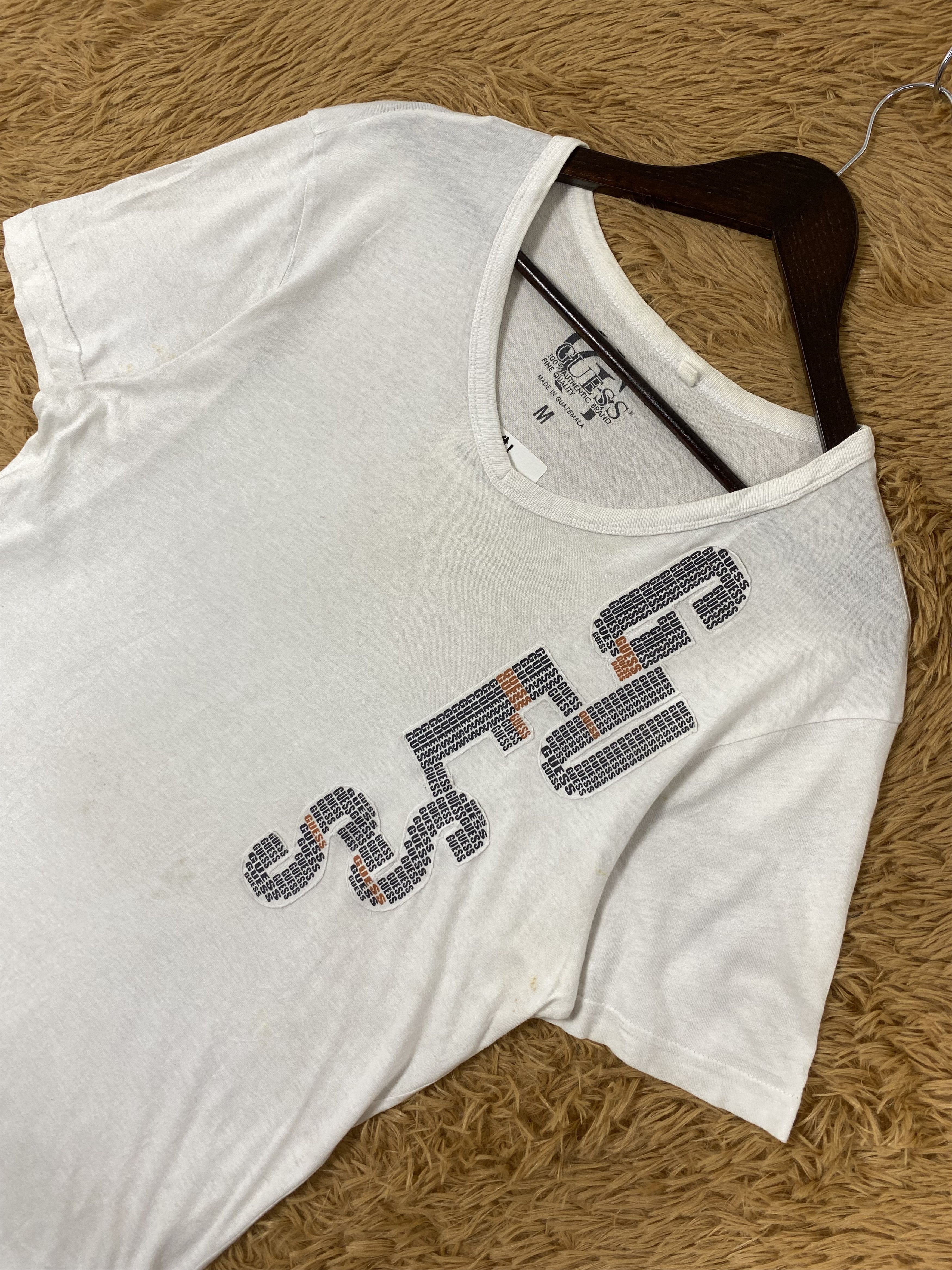 Georges Marciano × Guess × Vintage Vintage Guess Big Logo T-Shirts PT0041 Size US M / EU 48-50 / 2 - 2 Thumbnail