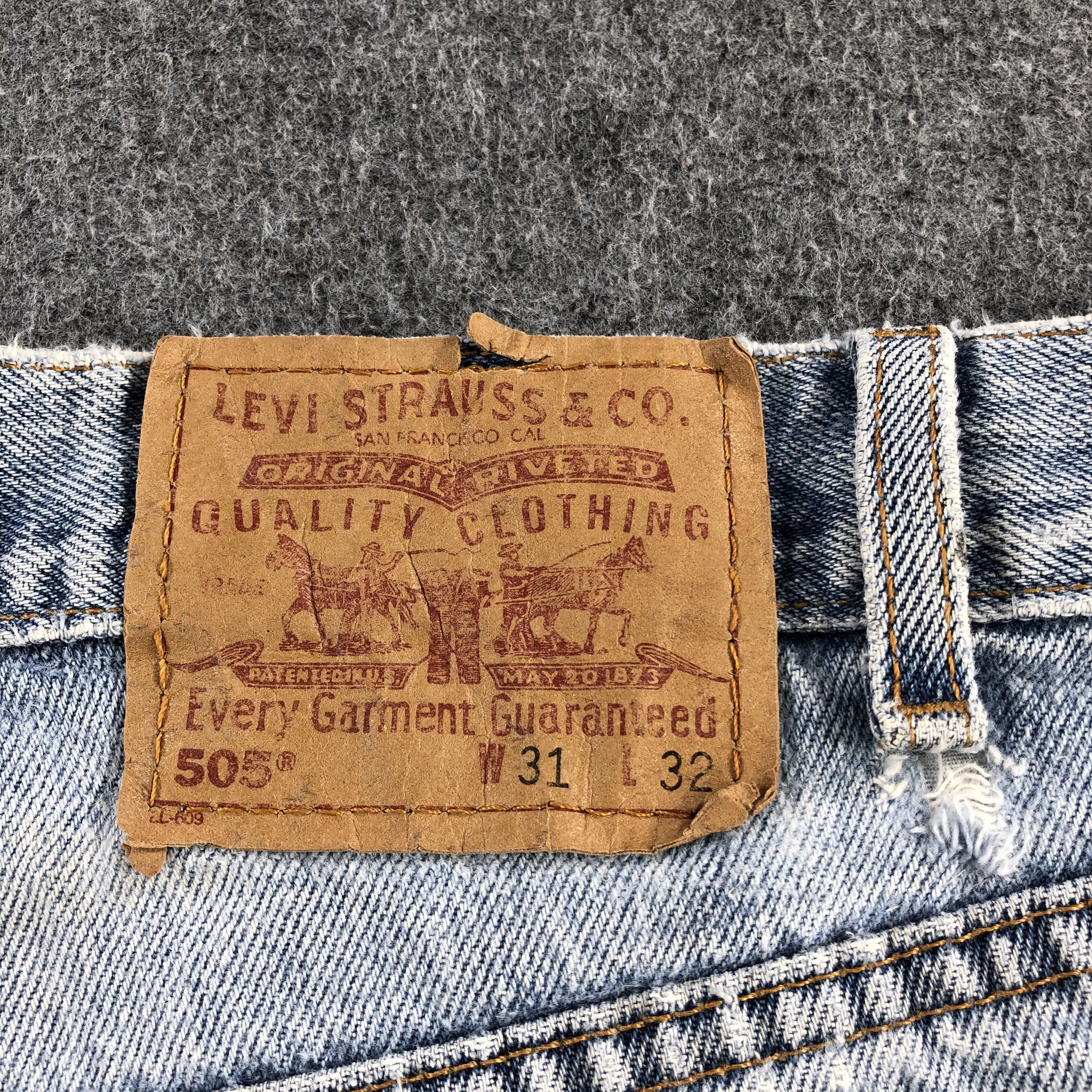 Levi's Vintage 90s Light Wash Levis 505 Jeans-J2009 Size US 32 / EU 48 - 5 Thumbnail