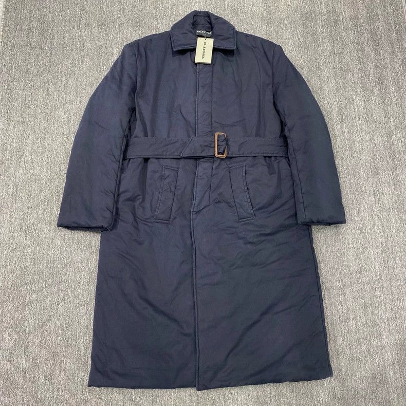 Balenciaga Balenciaga size 44 Blue cotton-padded overcoat Size US S / EU 44-46 / 1 - 1 Thumbnail