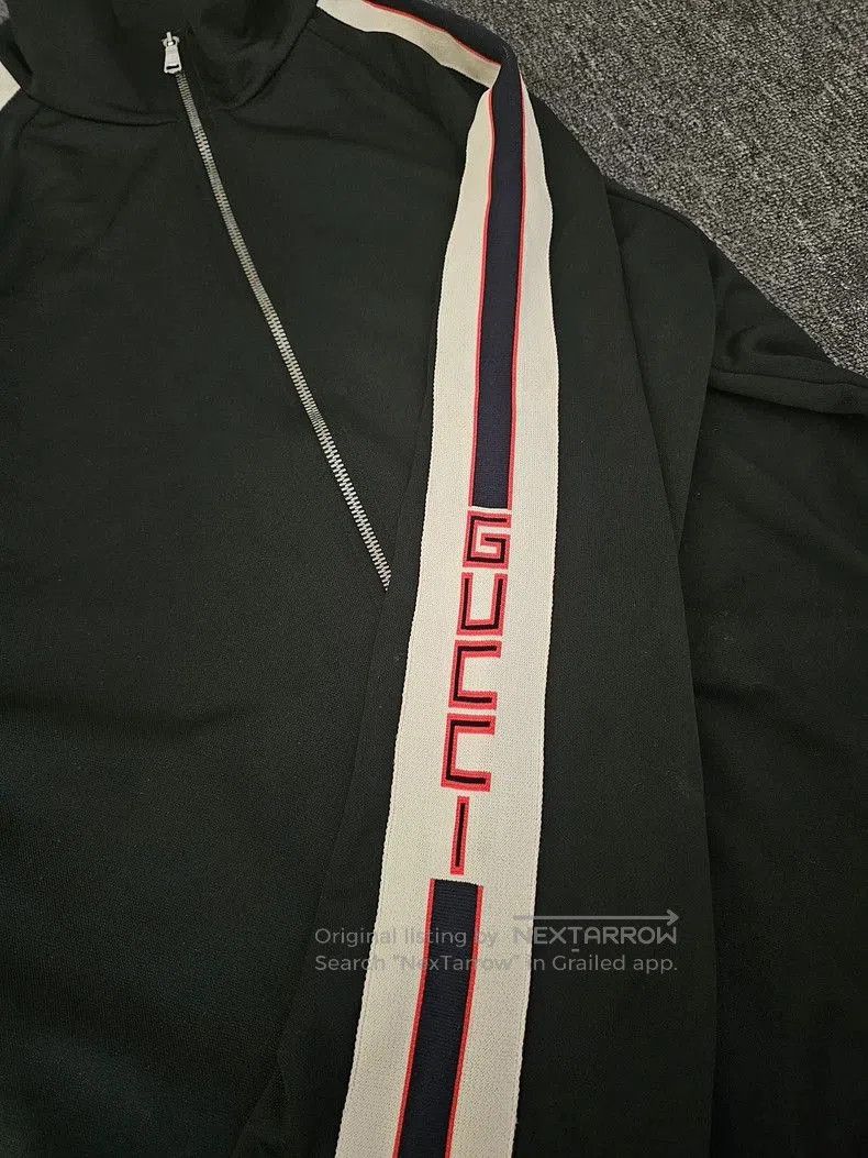 Gucci Gucci Men's Track Jacket with Stripes. Size US XXL / EU 58 / 5 - 4 Thumbnail