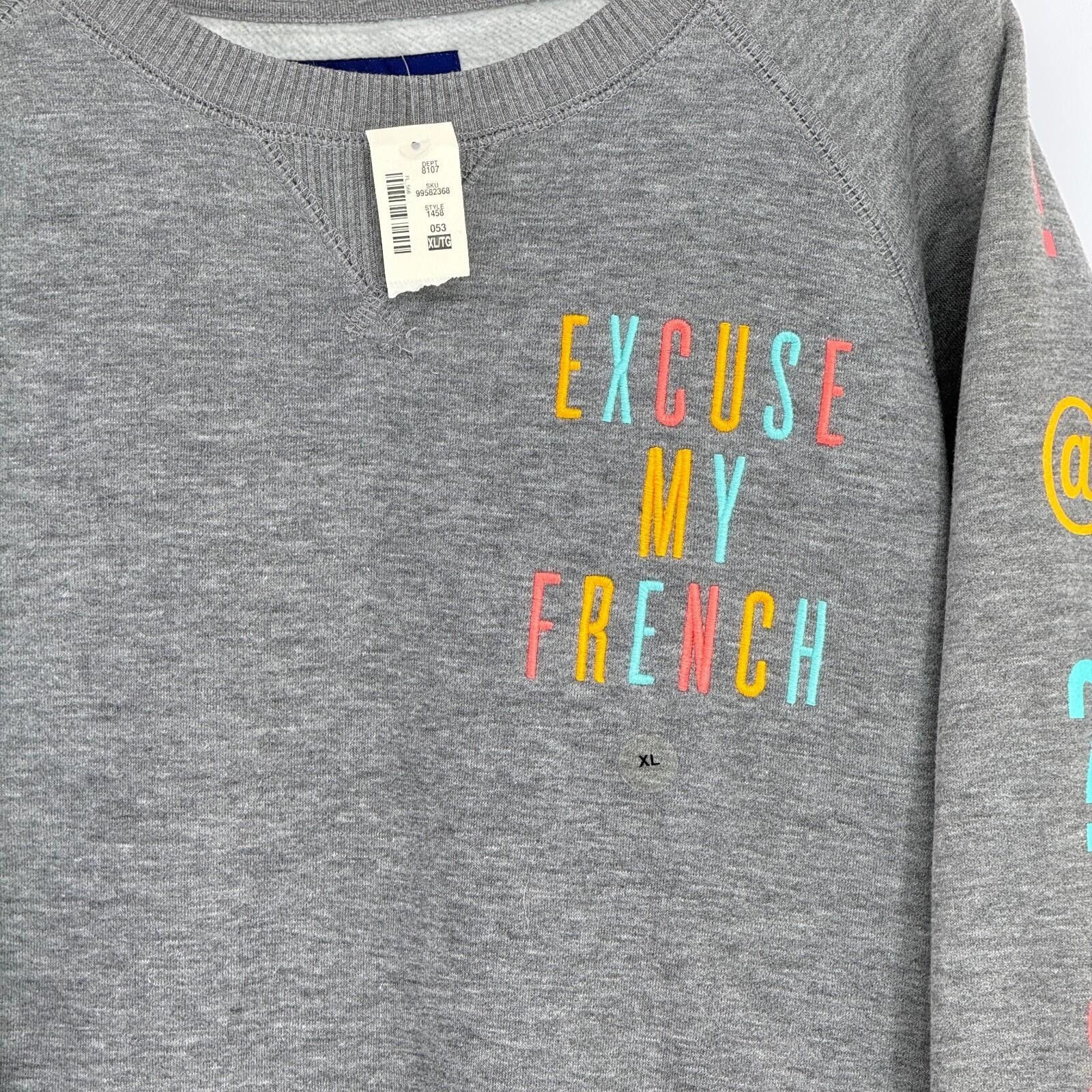 Aeropostale Aeropostale Excuse My French Crewneck Sweatshirt Women's XL Size XL / US 12-14 / IT 48-50 - 8 Thumbnail