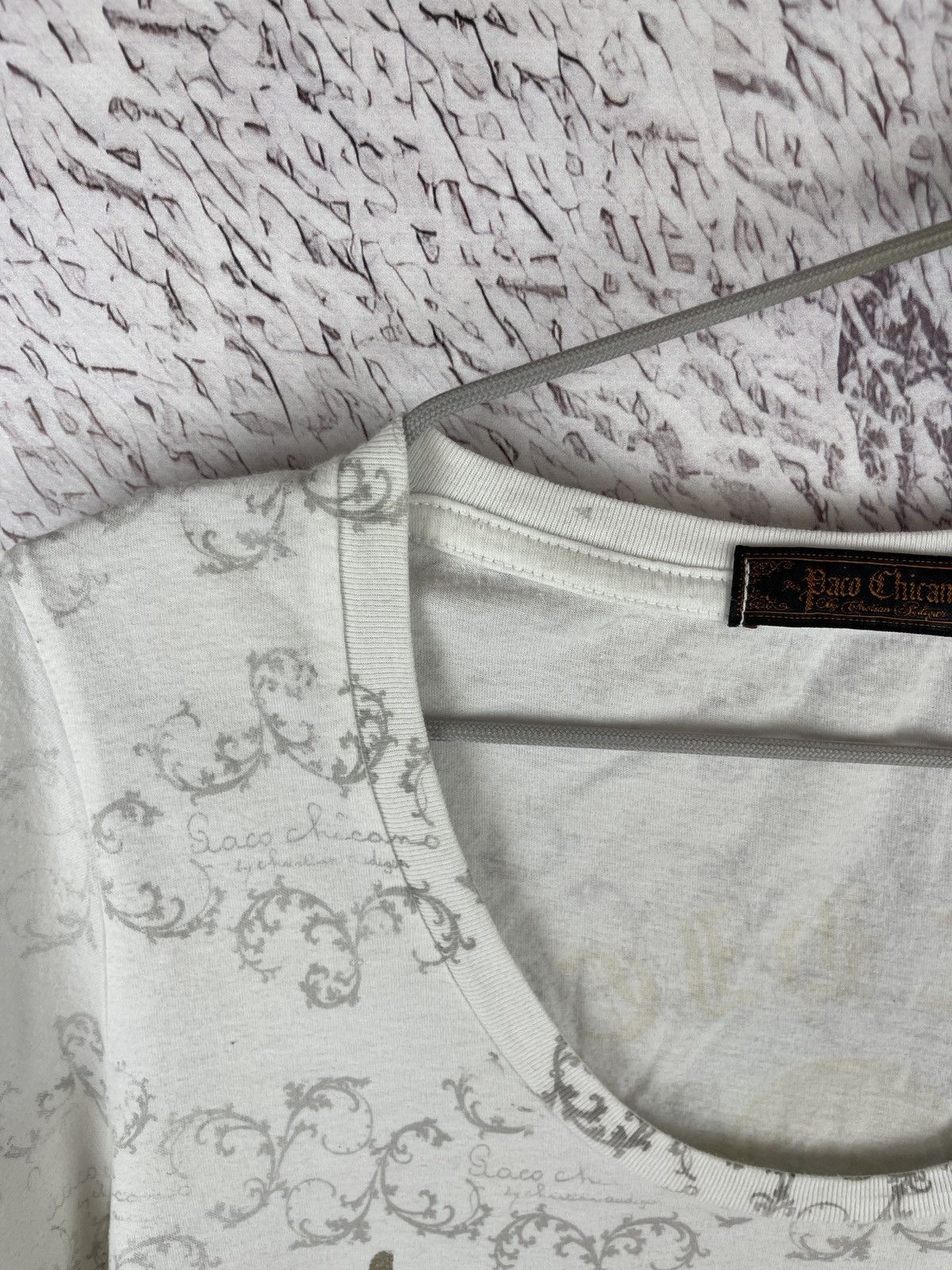 Christian Audigier Paco Chicano by Christian Audigier heaven theme white tee Size S / US 4 / IT 40 - 6 Thumbnail