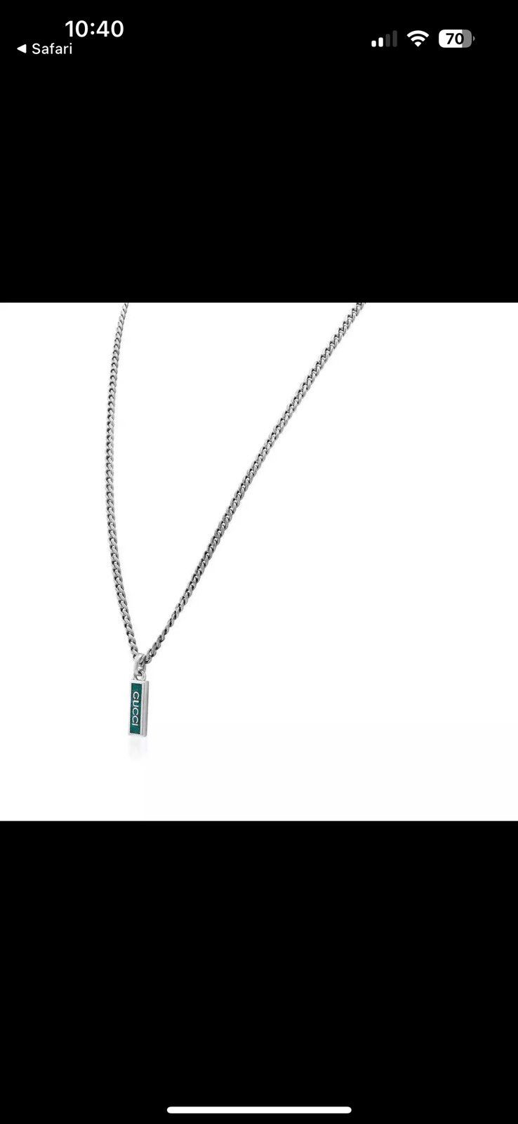 Gucci Gucci Silver Tag Necklace 21.5 in Size ONE SIZE - 6 Thumbnail