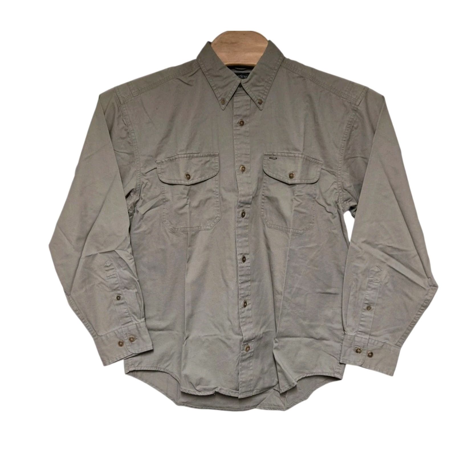 Vintage Field & Stream Fishing Shirt Mens Medium Button-Down Long Sleeve Green NWT Size US M / EU 48-50 / 2 - 2 Thumbnail