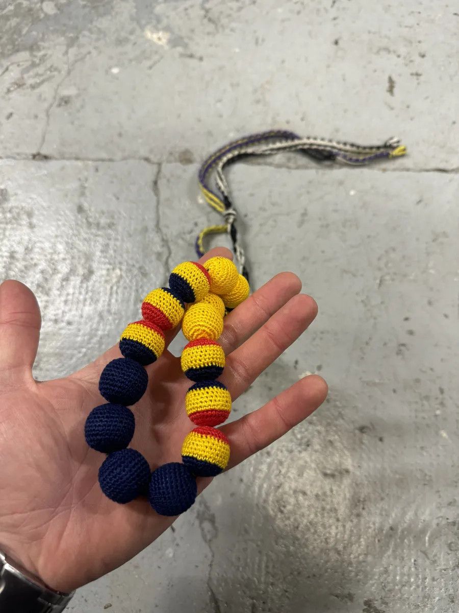 Prada AW2005 Prada Chocker Nappa Yellow Bead Savage Necklace Size ONE SIZE - 8 Thumbnail