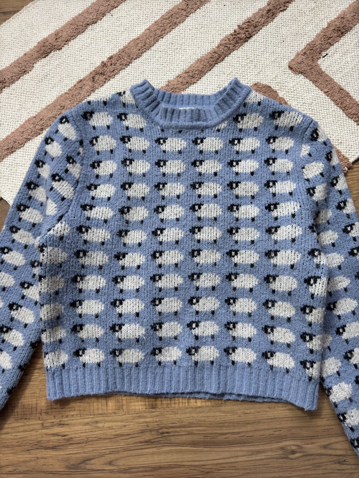 Vintage VINTAGE SHEEP CUTE KNITTED SWEATER Size S / US 4 / IT 40 - 2 Thumbnail