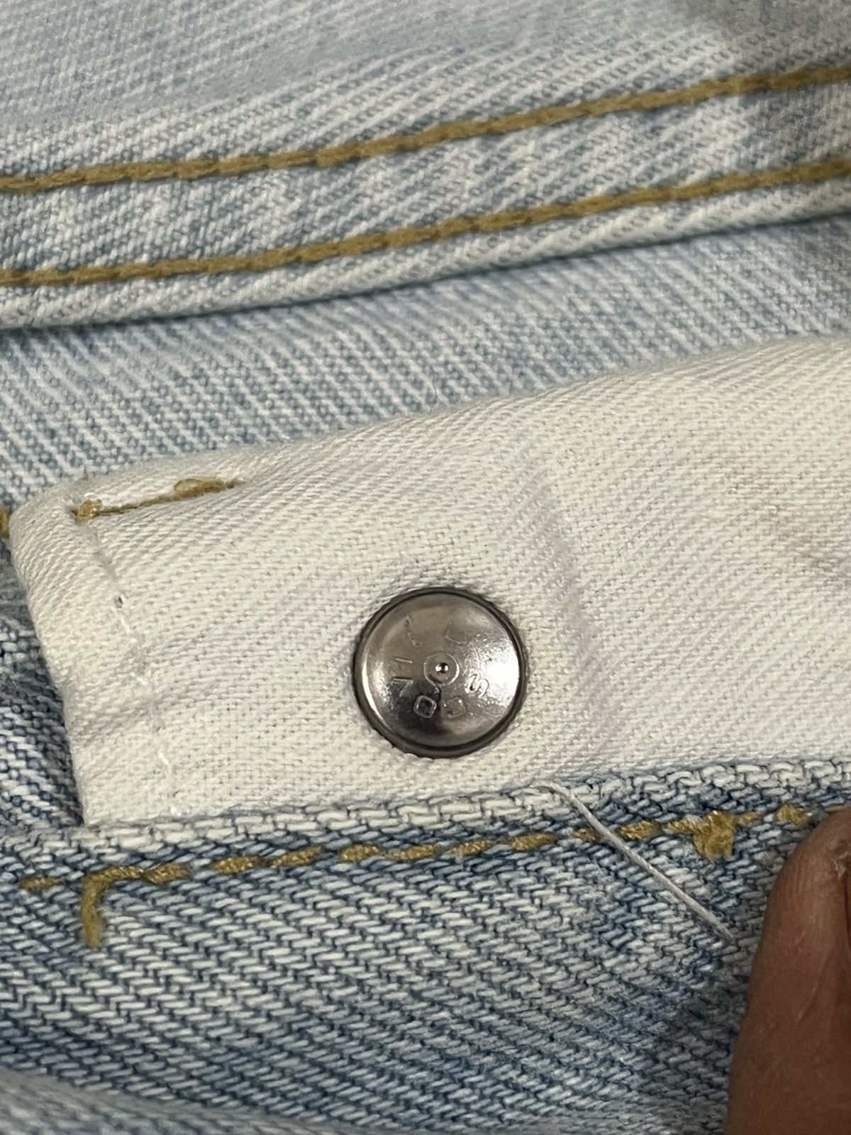 Pure Blue Japan × Uniqlo Vintage Uniqlo Mudwash Scovill Rivet Denim Size US 33 - 6 Thumbnail
