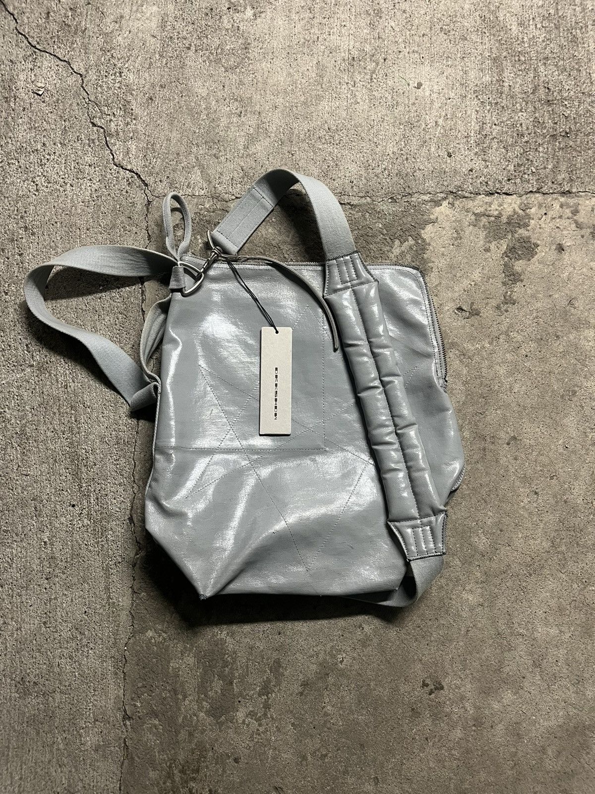 Rick Owens × Rick Owens Drkshdw Rick Owens Eastpak Grey Coated
