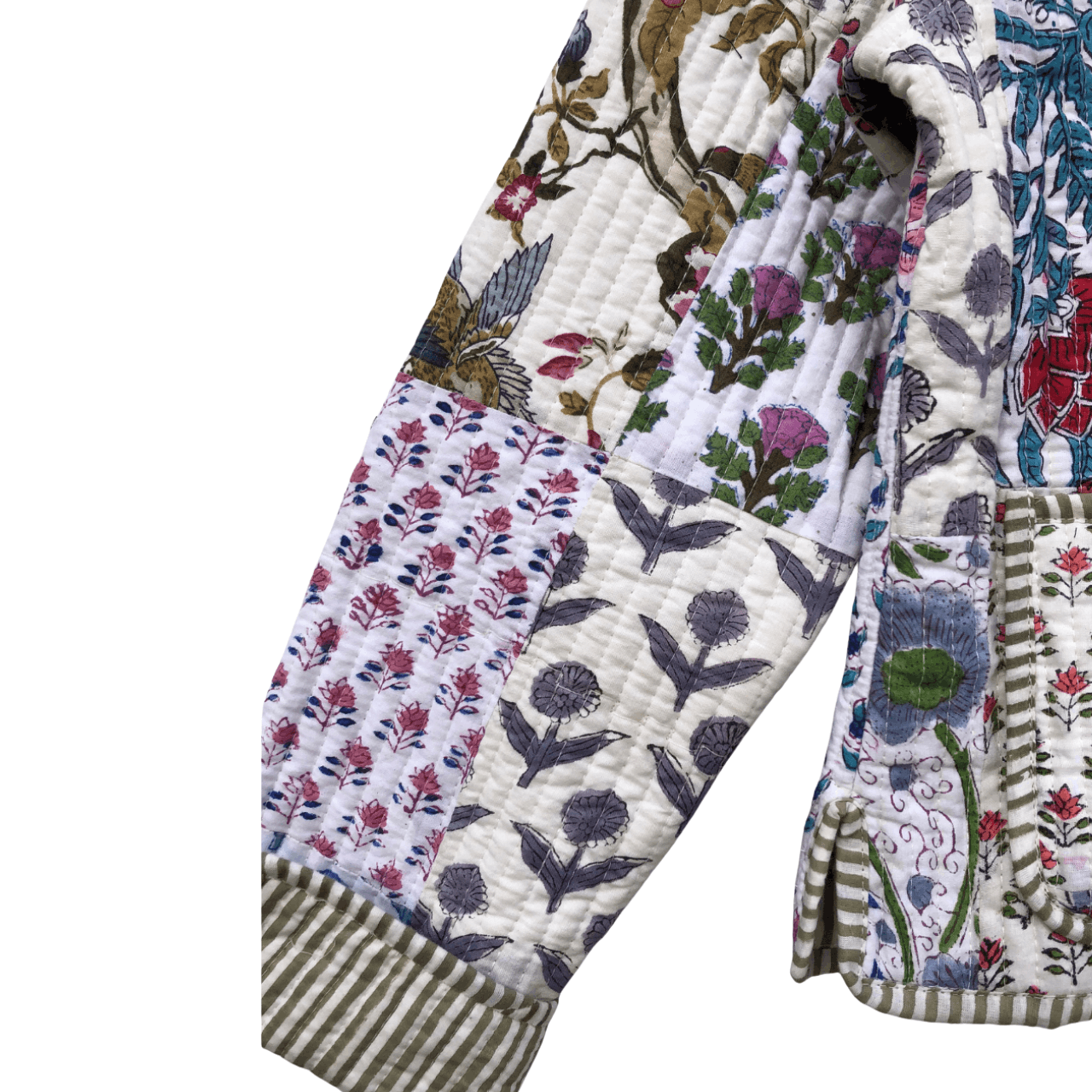 Vintage Floral Print Quilted Jacket Vintage Short Jackets Size S / US 4 / IT 40 - 8 Thumbnail