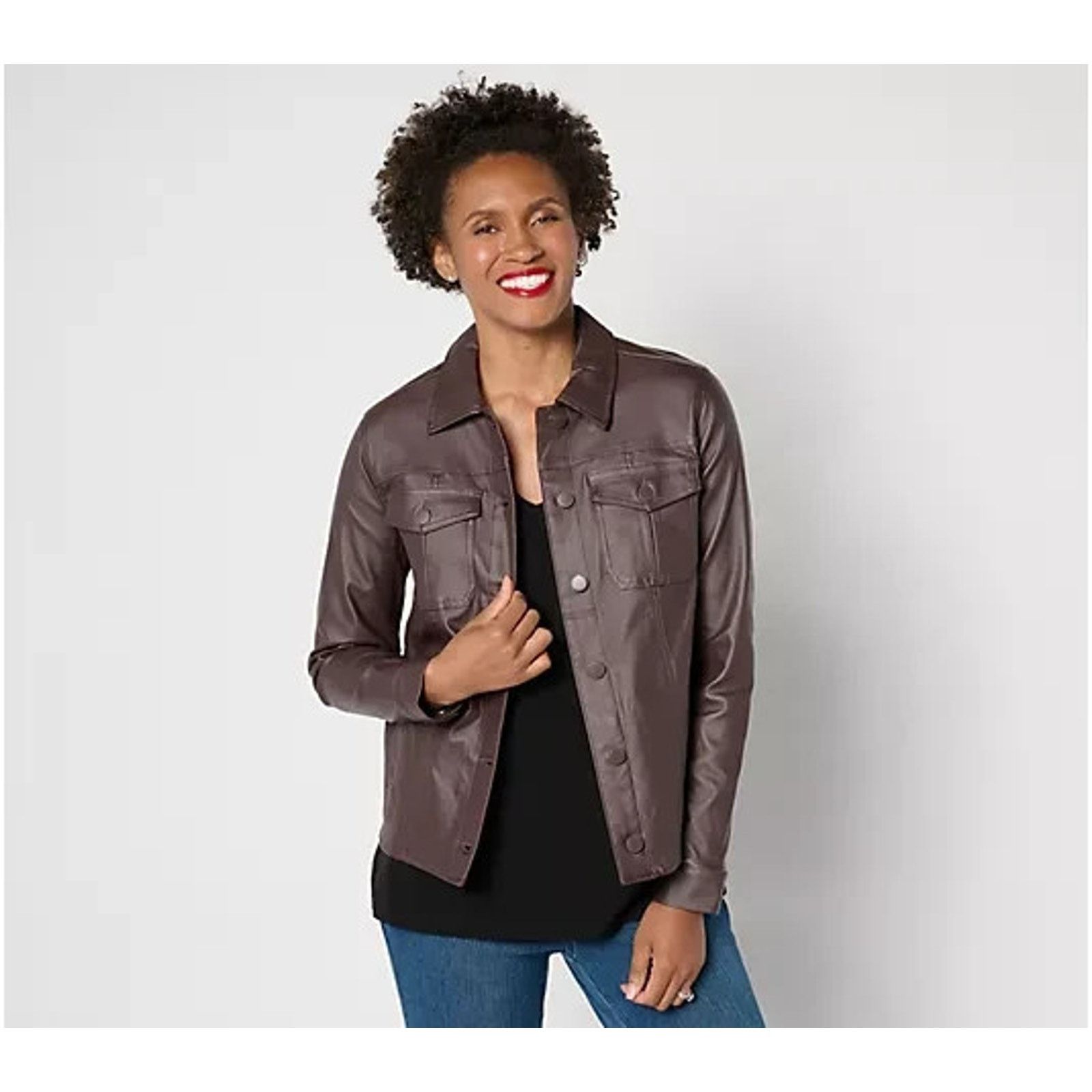 & Other Stories Belle by Kim Gravel Rebelleious Coated Jacket 3X A655164 Size 3XL / US 20-22 - 1 Thumbnail