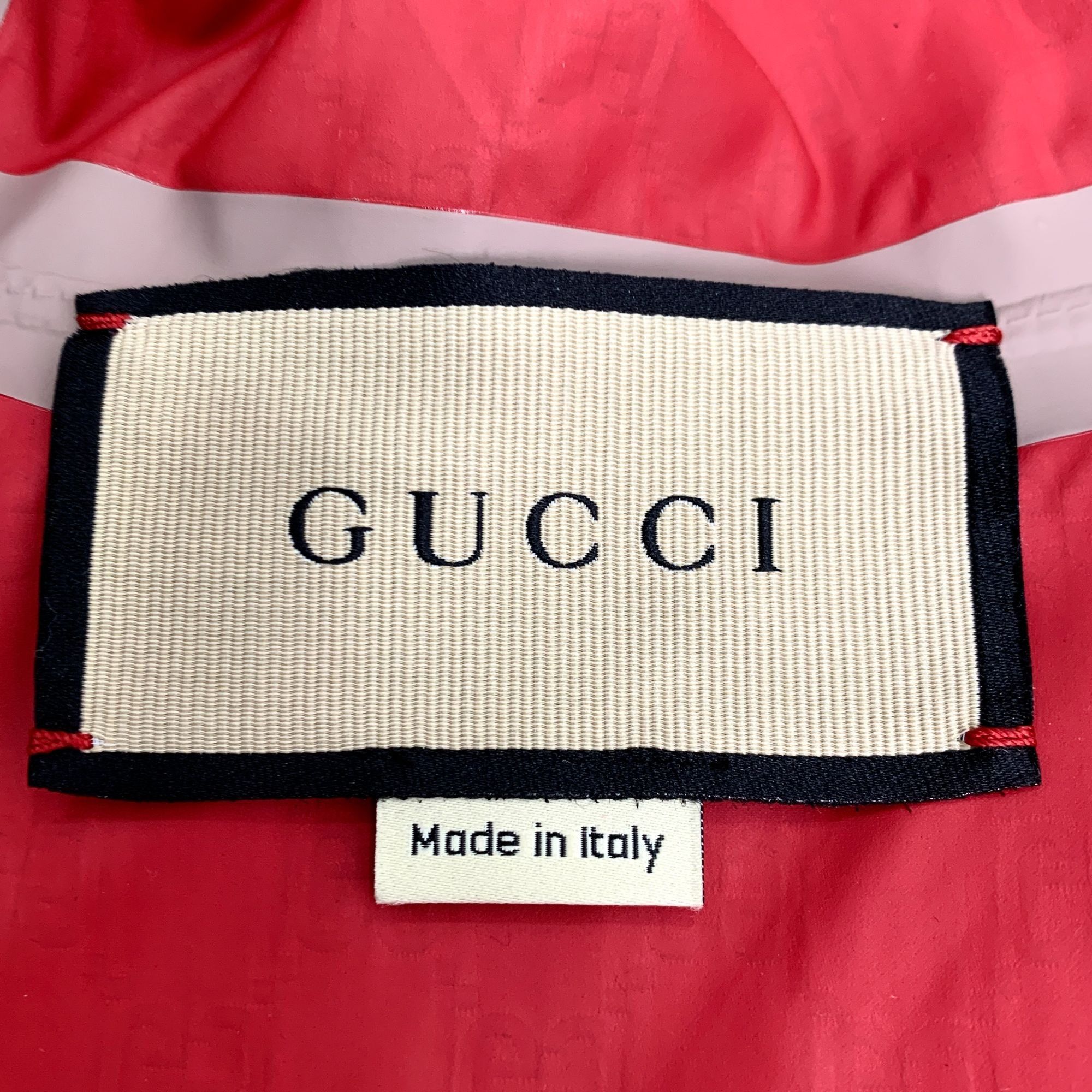 Gucci Gucci Navy Blue Logo Printed Hooded Zipper Jacket Size 42 XX Size US XXS / EU 40 - 4 Thumbnail