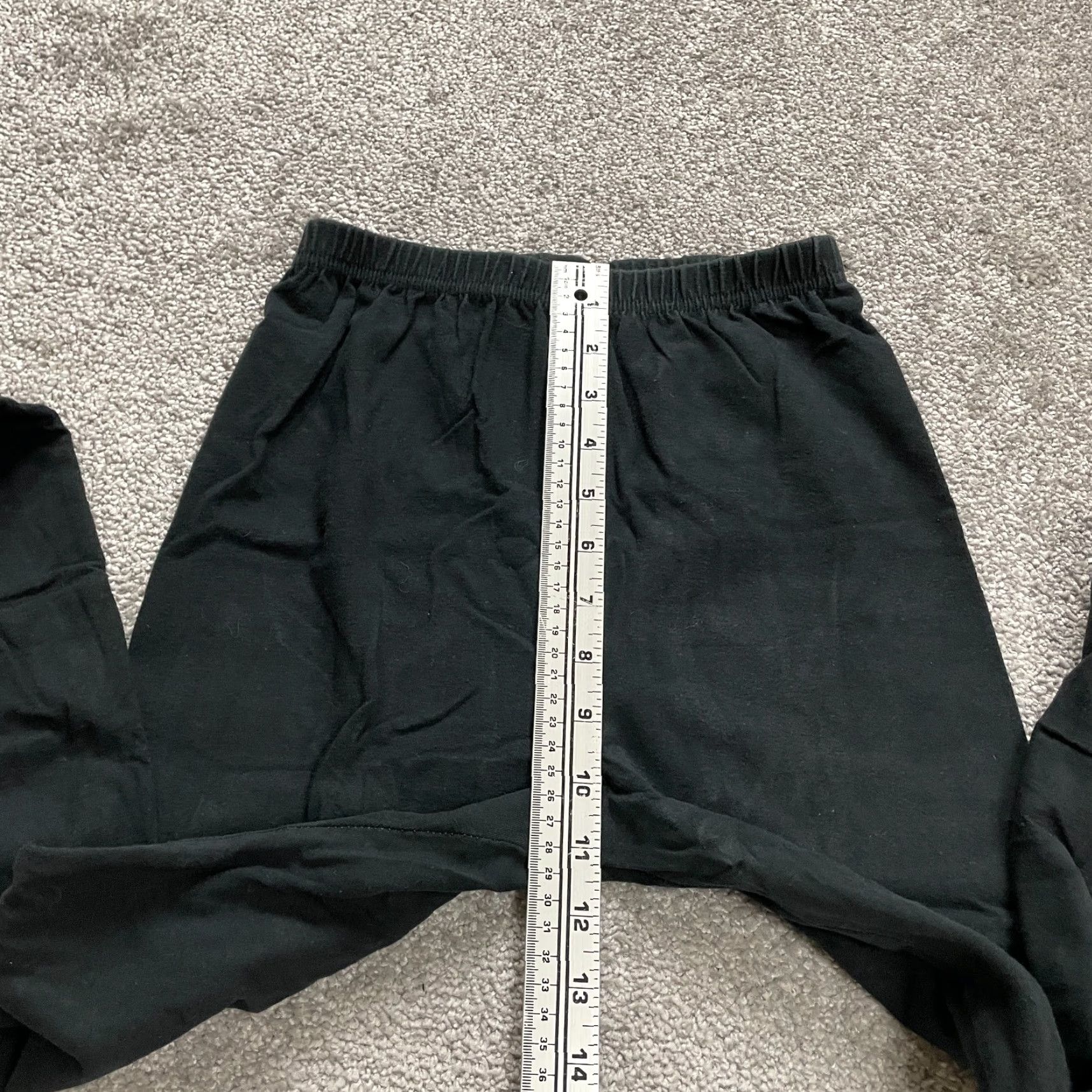 Eddie Bauer Eddie Bauer Leggings Womens Medium Solid Black Stretch Active Comfort Slimming Regular 22x25 Size 32" / US 10 / IT 46 - 7 Thumbnail