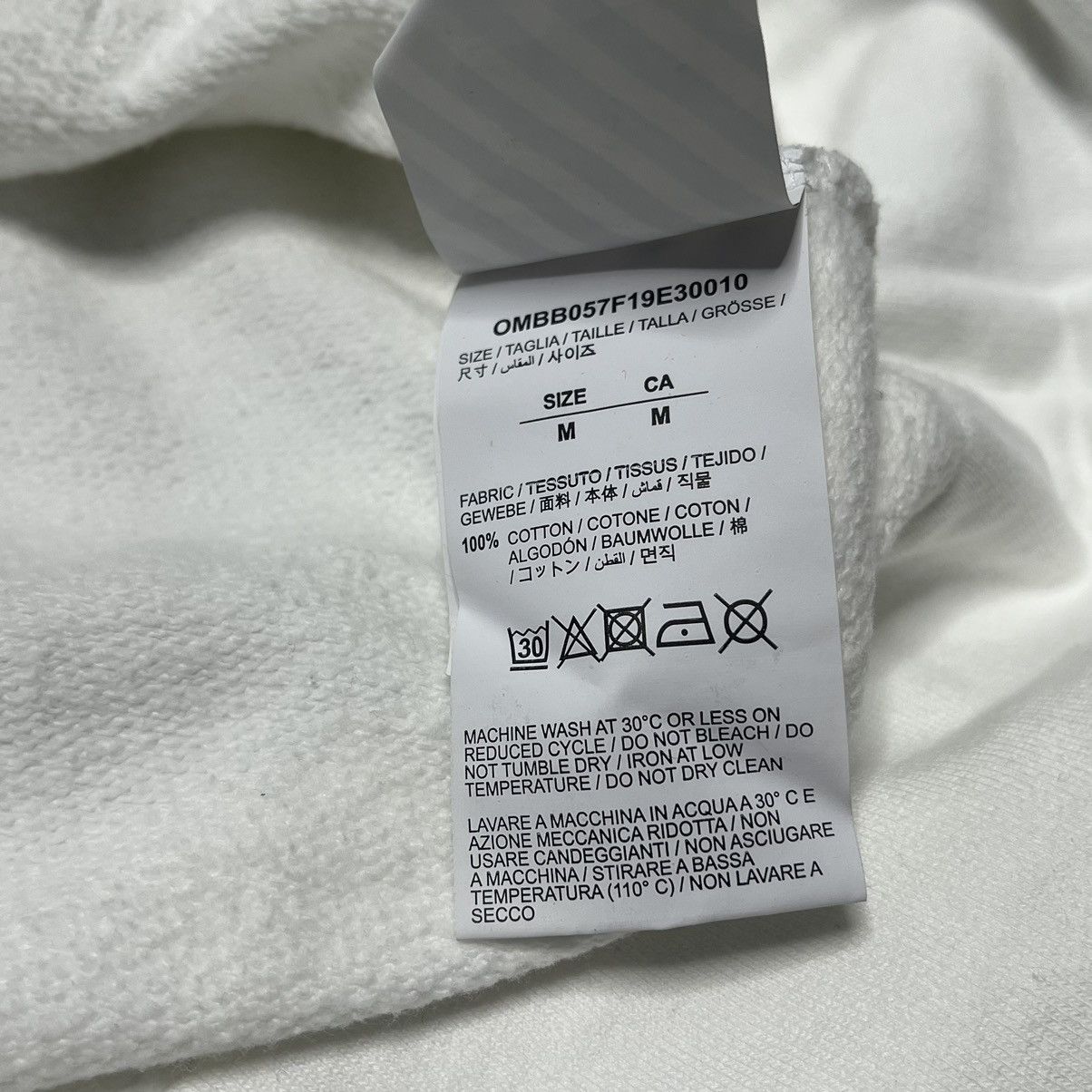 Off-White oversized off-white hoodie Size US M / EU 48-50 / 2 - 7 Thumbnail
