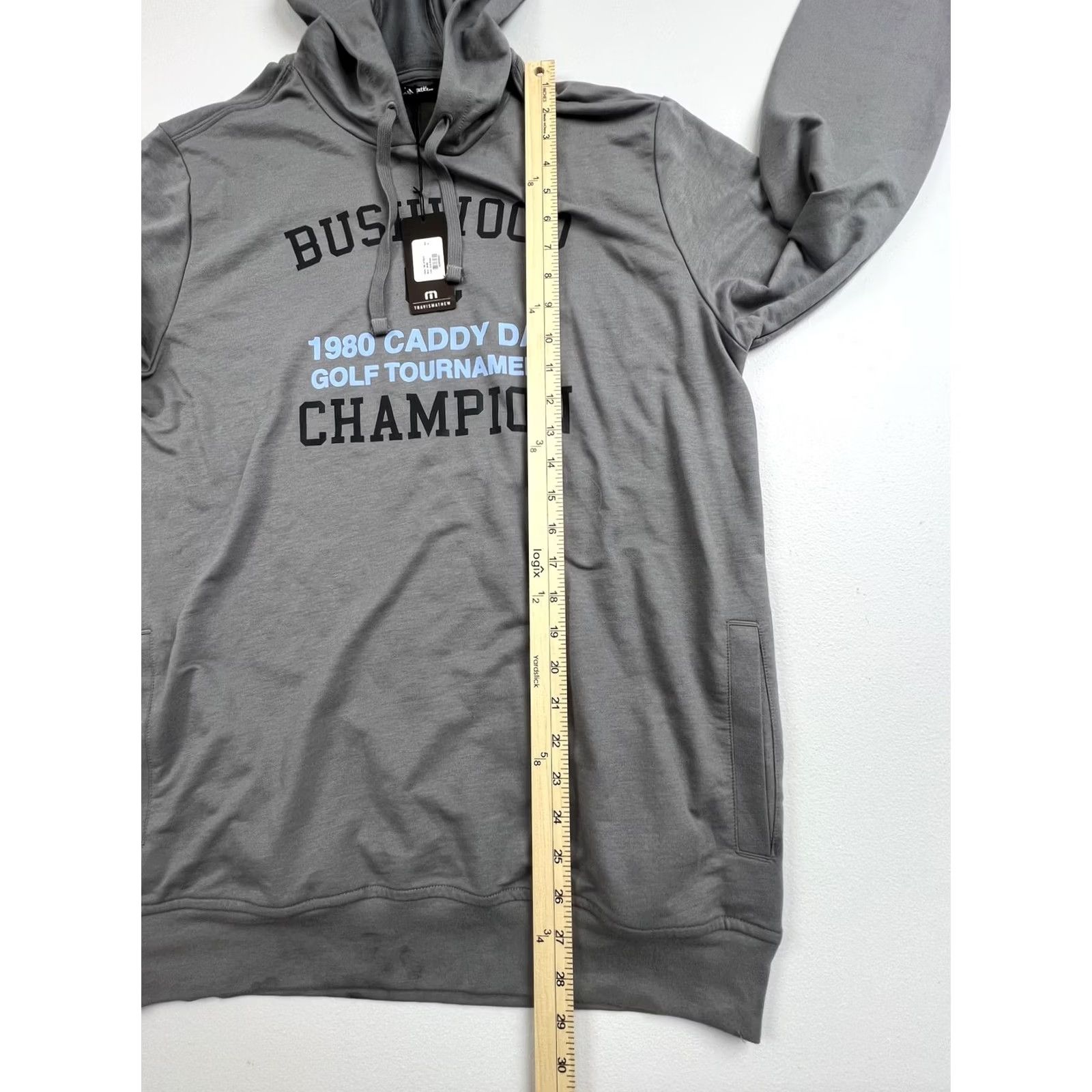 TravisMathew Travis Mathew Hoodie Mens Medium Gray Bushwood Golf Graphic Pullover Sweatshirt Size US M / EU 48-50 / 2 - 7 Thumbnail