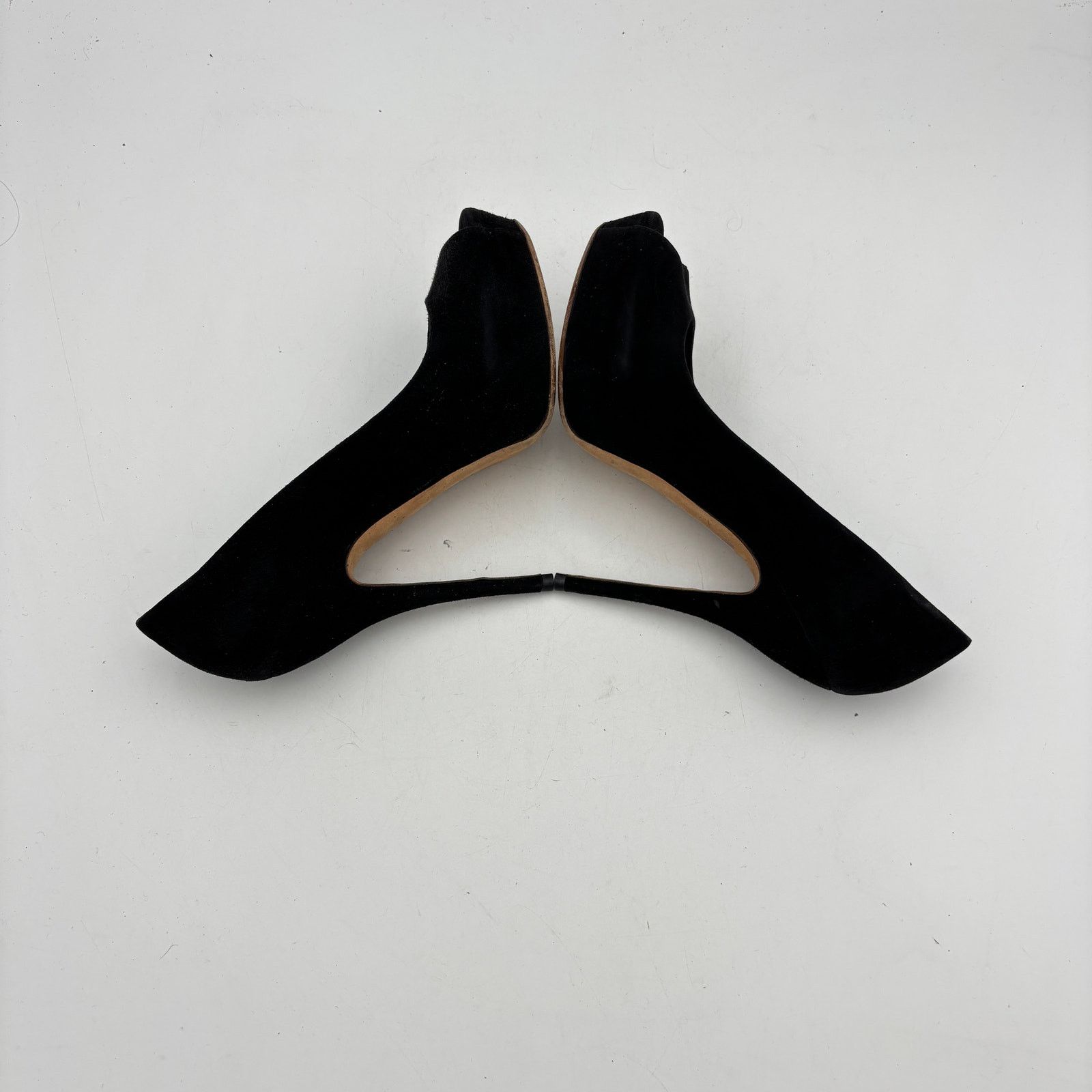 Gucci Gucci Sophia Black Suede Peep Toe Pumps Heels Women's 37 Size US 7 / IT 37 - 7 Thumbnail