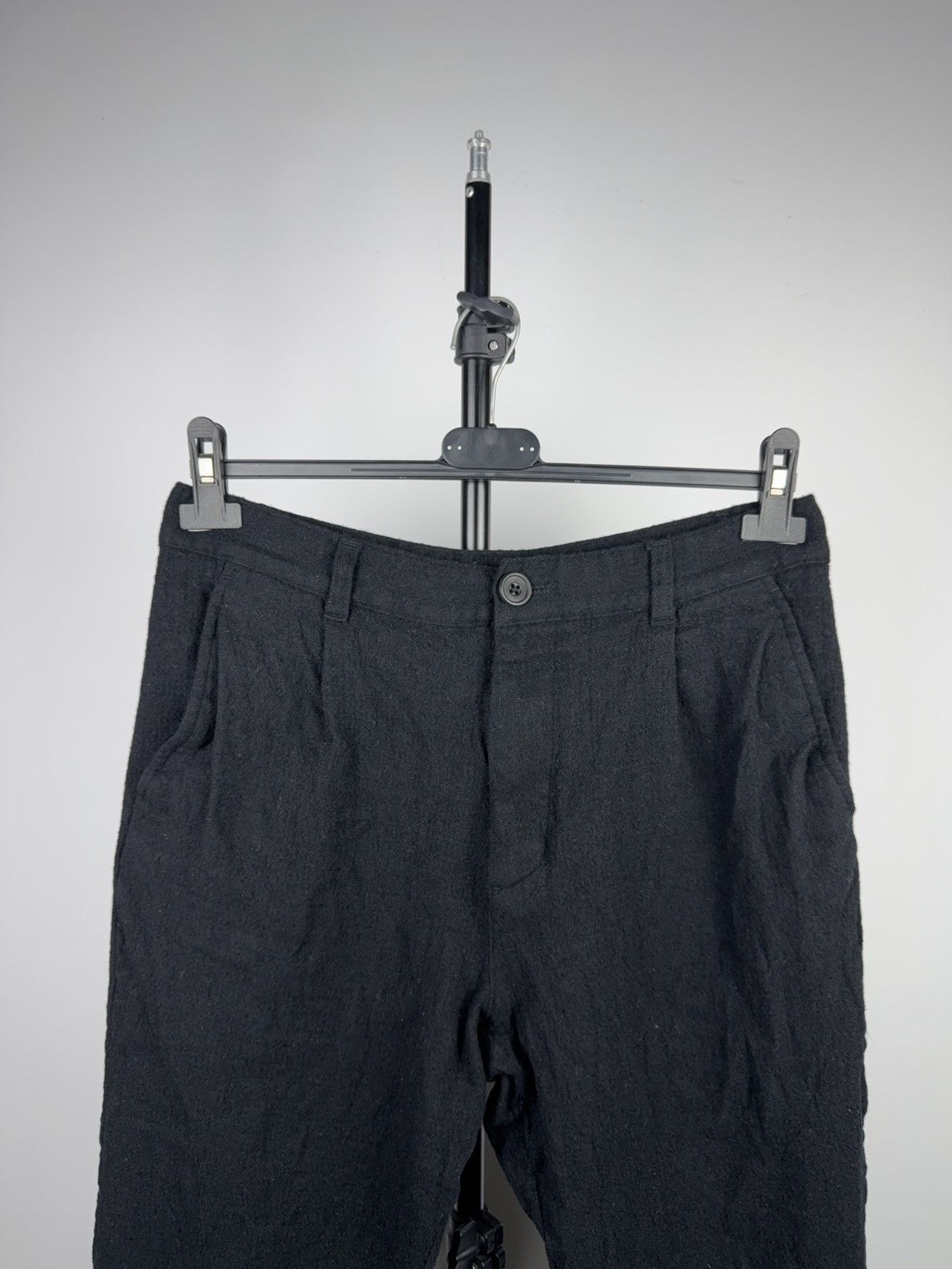 Cos Avant Garde Retro COS Wool Cropped Tapered Black Pants EU48 Size 30" / US 8 / IT 44 - 2 Thumbnail