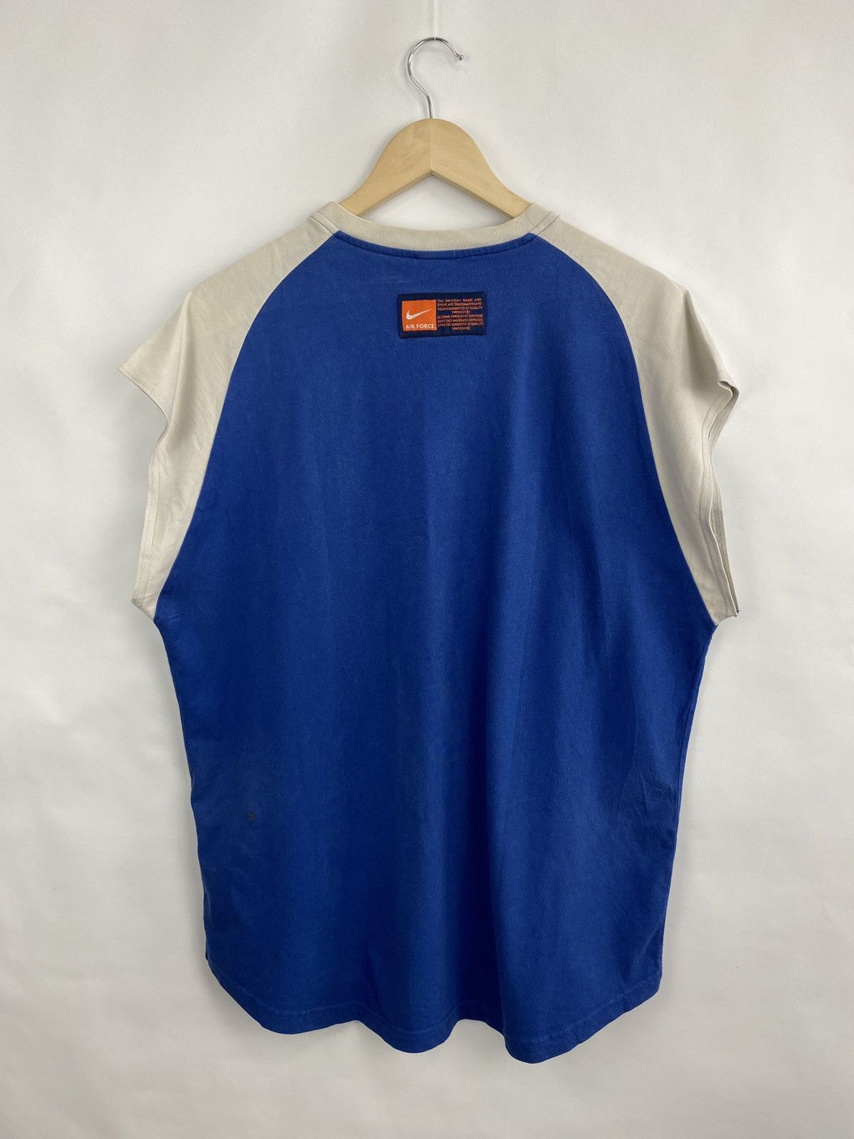 Nike 🏀🇺🇸 Vintage 90s Nike Air Forse 1 T-Shirt Y2K Basketball Size US XL / EU 56 / 4 - 7 Thumbnail