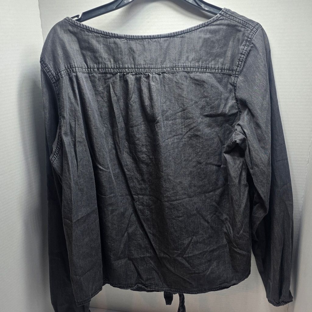 The Unbranded Brand Riders by Lee Dark Gray Long Sleeve Top Large Size L / US 10 / IT 46 - 5 Thumbnail