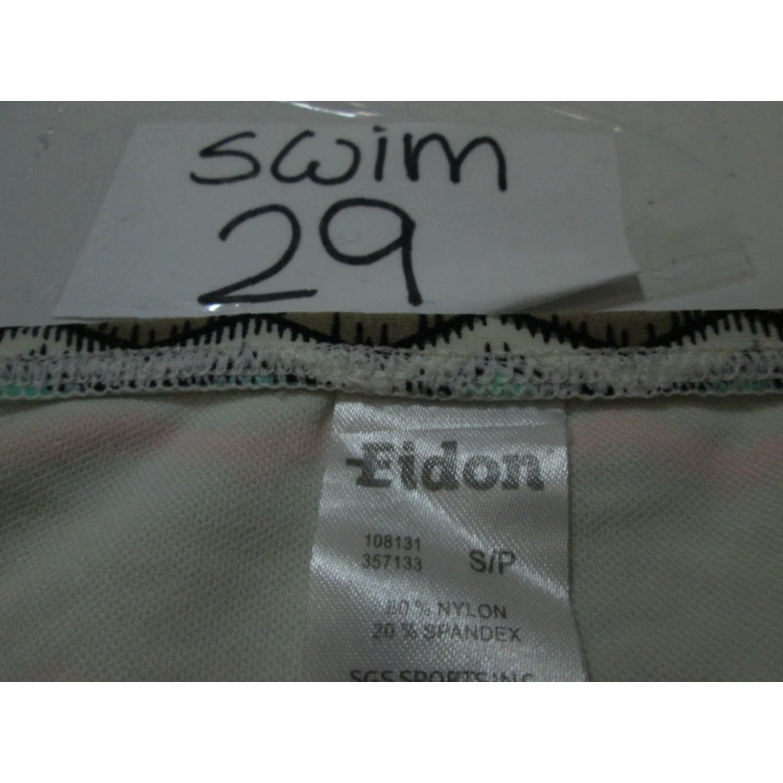 Swims Eidon Womens Bottom Cheeky Straps Side White Gray Stripe Bikini S Size 28" / US 6 / IT 42 - 5 Thumbnail