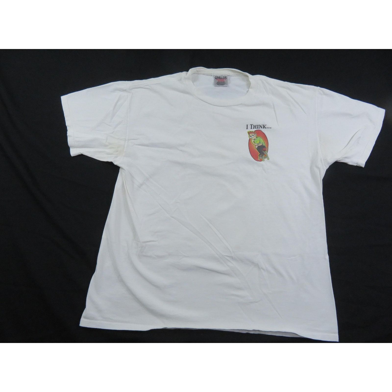 Other I Think Therefore I Cram Study Double Sided shirt XL 90s Size US XL / EU 56 / 4 - 3 Thumbnail