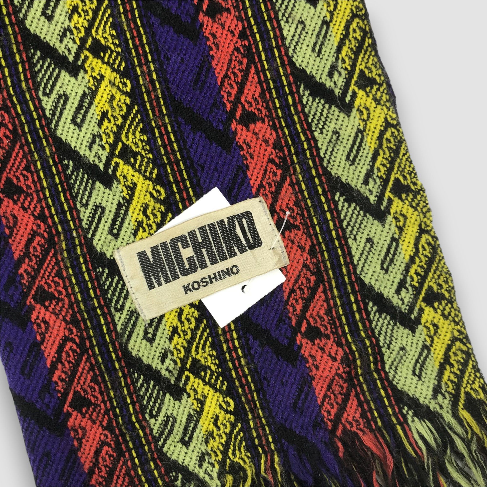 Michiko Koshino London Michiko Koshino Japanese Scarf Muffler Wool Cashmere Scarves Size ONE SIZE - 4 Thumbnail