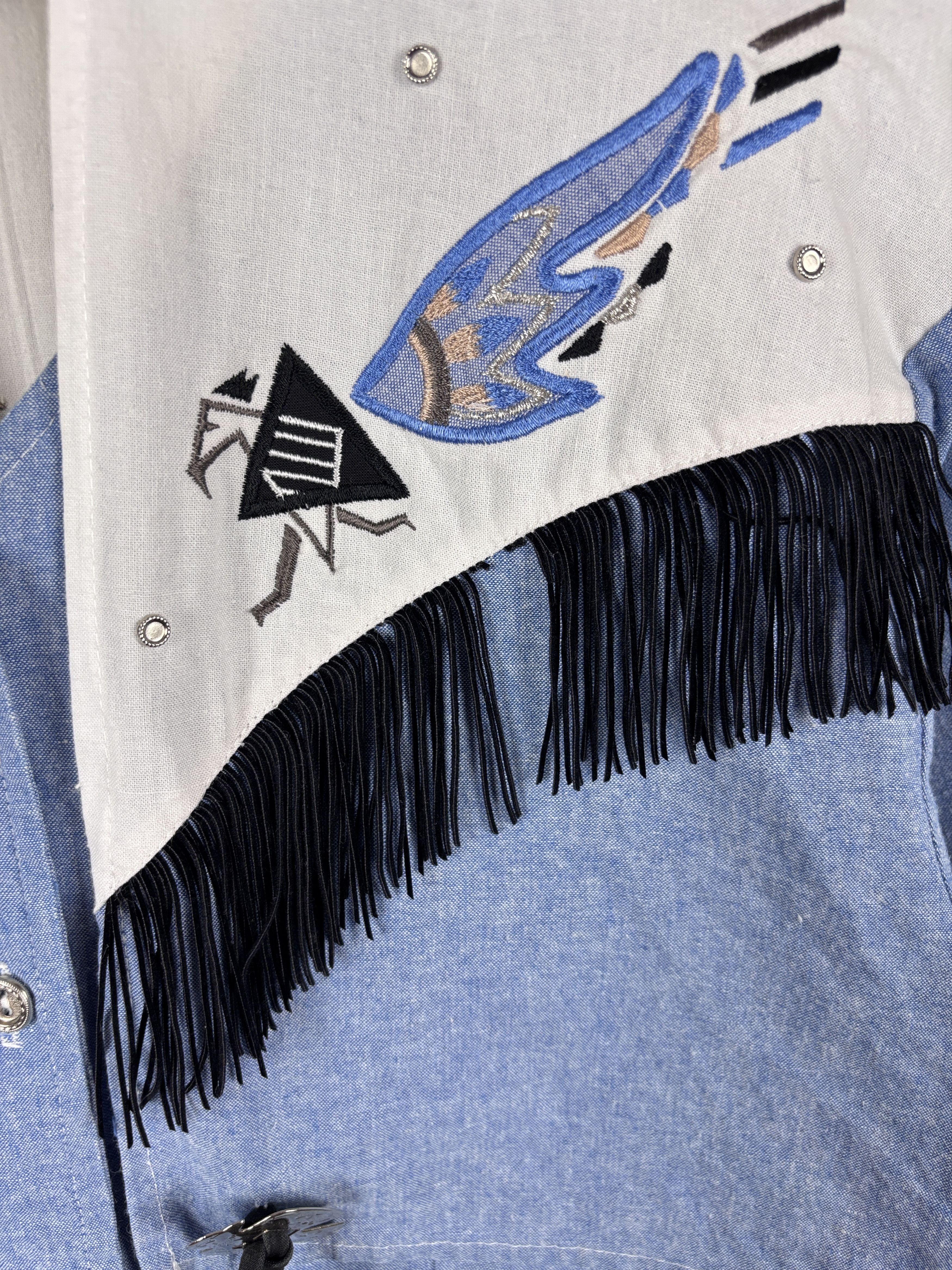 Cowboy Equipment × Vintage Vintage 1849 Authentic Ranchwear Crop Shirt Made in USA M Size M / US 6-8 / IT 42-44 - 4 Thumbnail