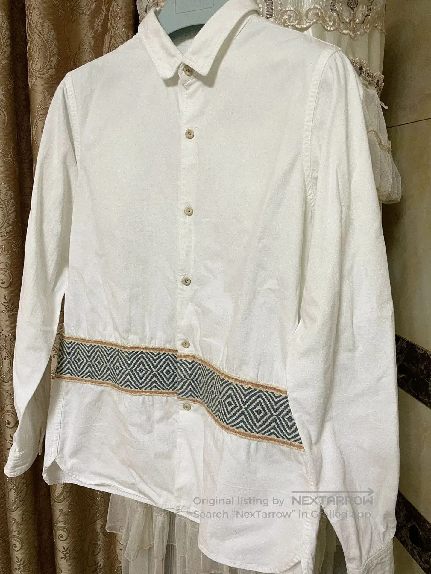 Visvim VISVIM Knit Pattern Long Sleeve Shirt. Size US M / EU 48-50 / 2 - 3 Thumbnail