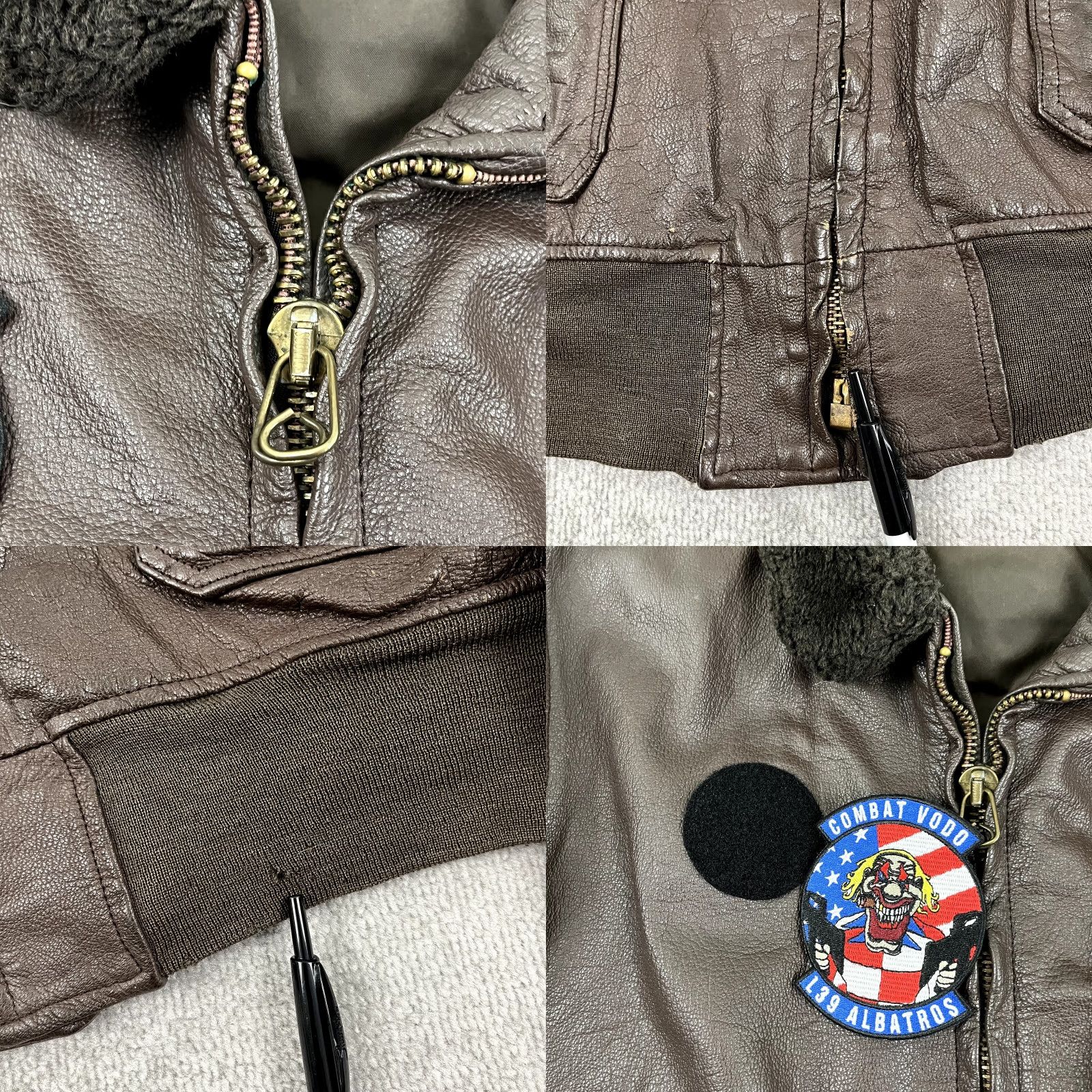 Vintage VINTAGE Brill Bros Leather Jacket Adult 46 Brown Bomber G-1 Jacket Men Regular Size 46 Brown Leather Size US S / EU 44-46 / 1 - 8 Thumbnail