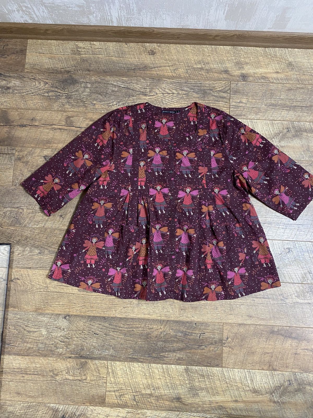 Gudrun Sjoden Gudrun Sjoden Rare Angel Fairy Print Cotton Swing Tunic XL Size XL / US 12-14 / IT 48-50 - 5 Thumbnail