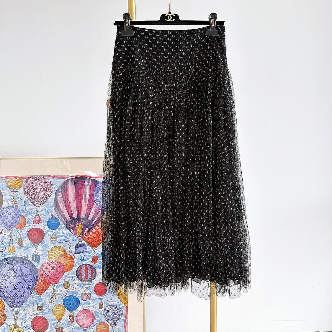 Dior Dior Polka Dot Tulle Midi Skirt Size 38 Size 27" / US 4 / IT 40 - 1 Thumbnail