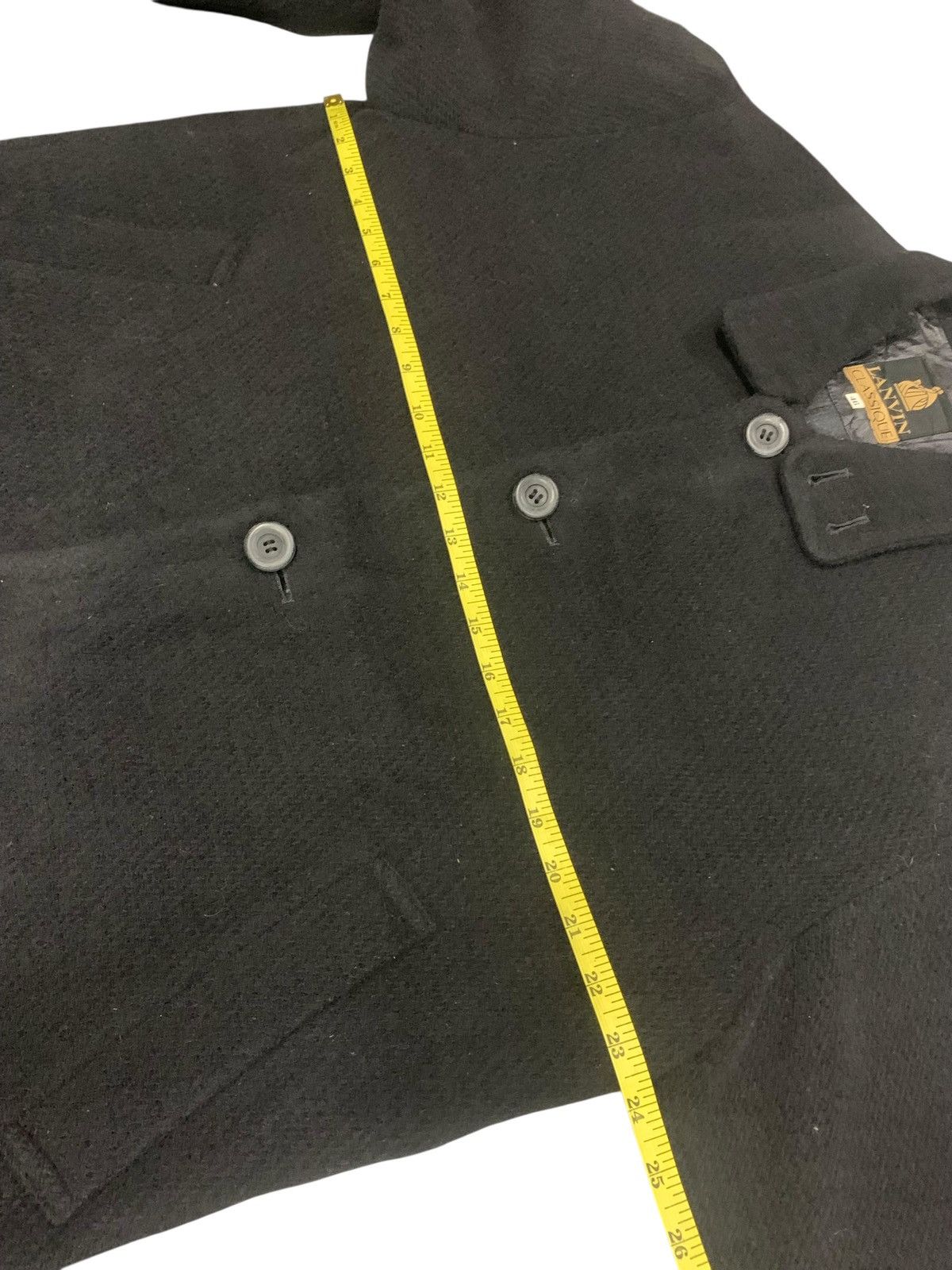 Lanvin × Vintage Rare Vintage Lanvin Wool Long Jacket Button Down Size US L / EU 52-54 / 3 - 9 Thumbnail