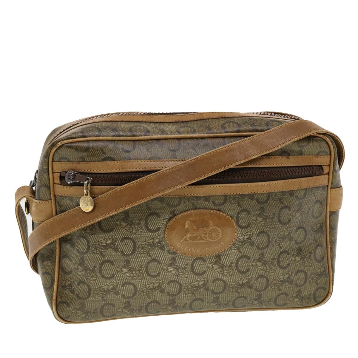 Celine CELINE C Macadam Canvas Shoulder Bag Beige Size ONE SIZE - 1 Thumbnail