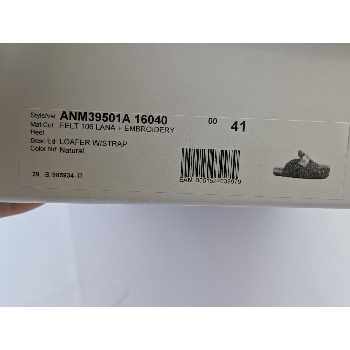 JW Anderson o1rshd1 Embroider Loafer in Natural Size US 8 / EU 41 - 22 Thumbnail