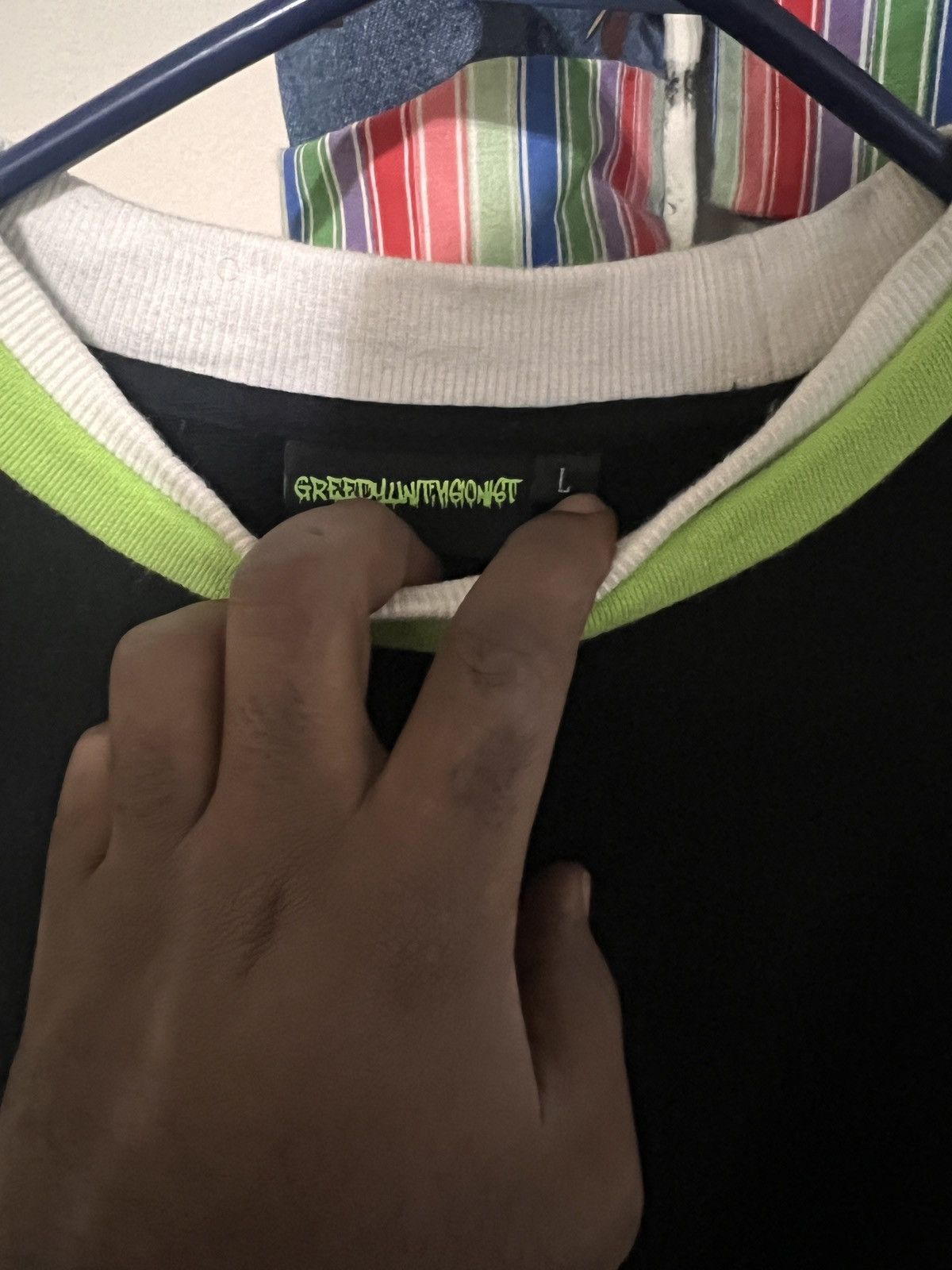 Streetwear Greedy Unit x Visionist Triple Layer Long Sleeve