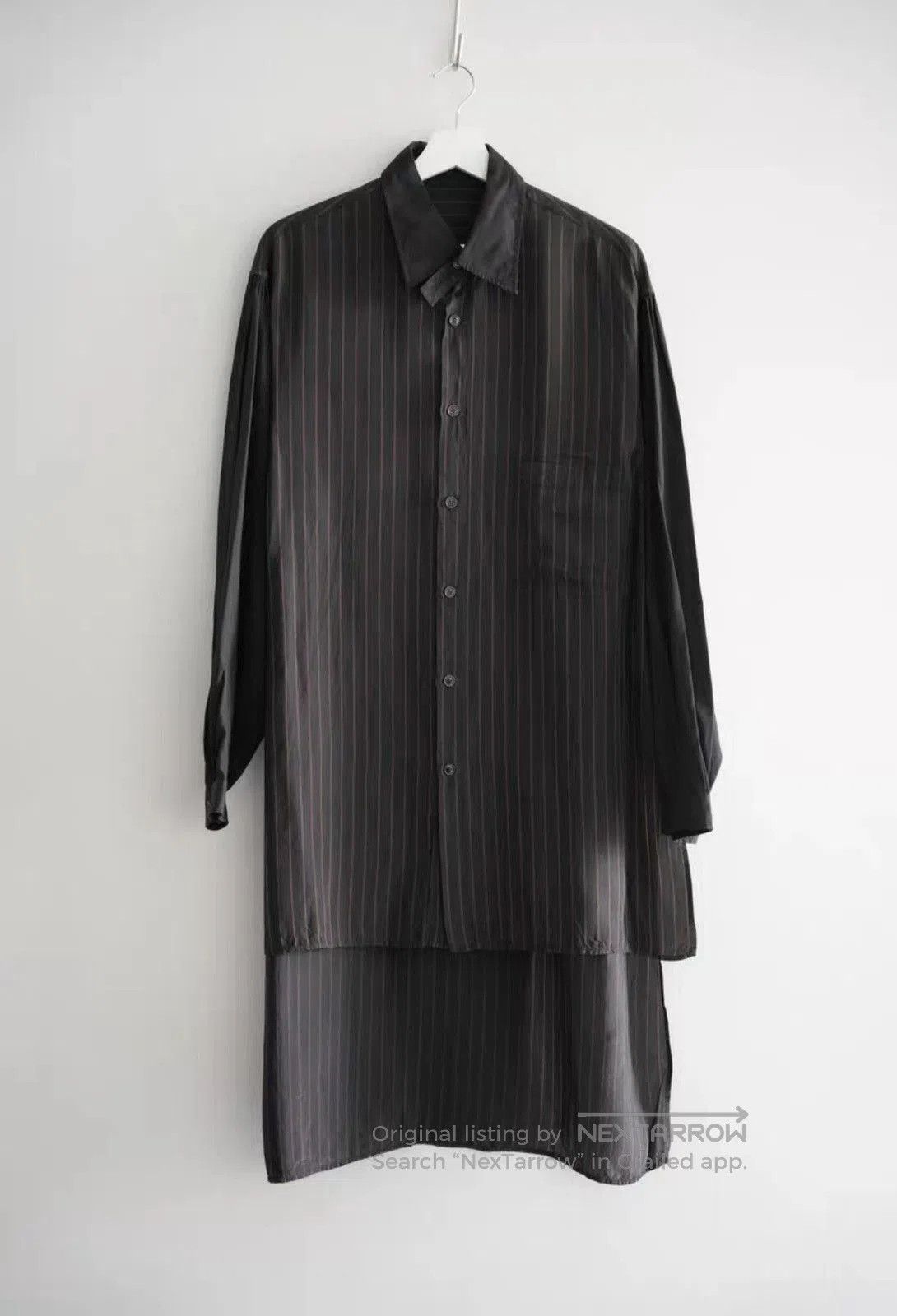 Yohji Yamamoto Black Striped Long. Size US L / EU 52-54 / 3 - 1 Thumbnail