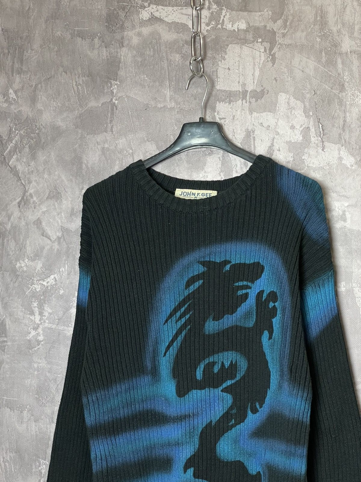 Japanese Brand × Vintage Vintage Japanese Archival Big Knit Sweater Y2K M Size US M / EU 48-50 / 2 - 2 Thumbnail