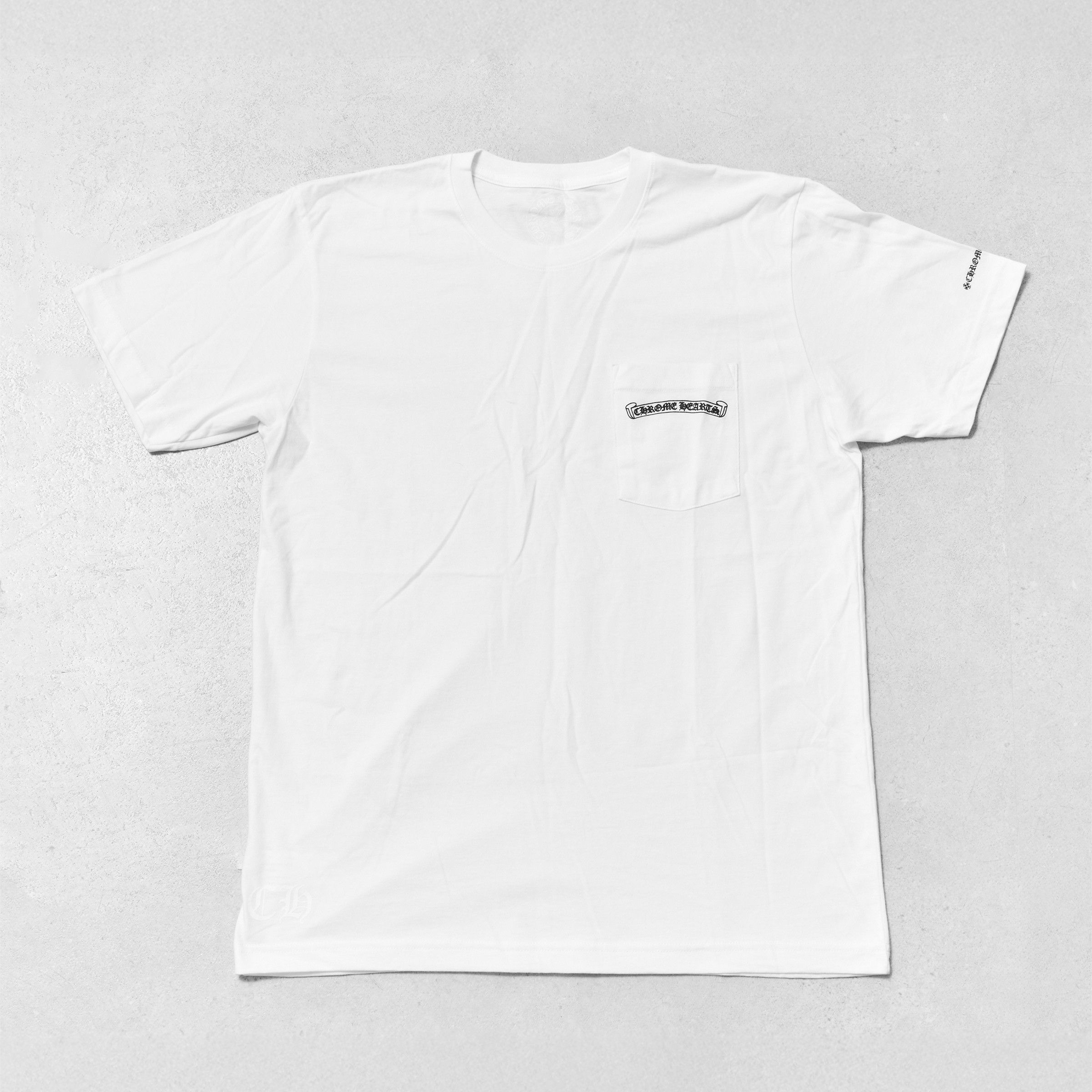 Chrome Hearts CHROME HEARTS Scroll Logo T Shirt WHITE | Grailed