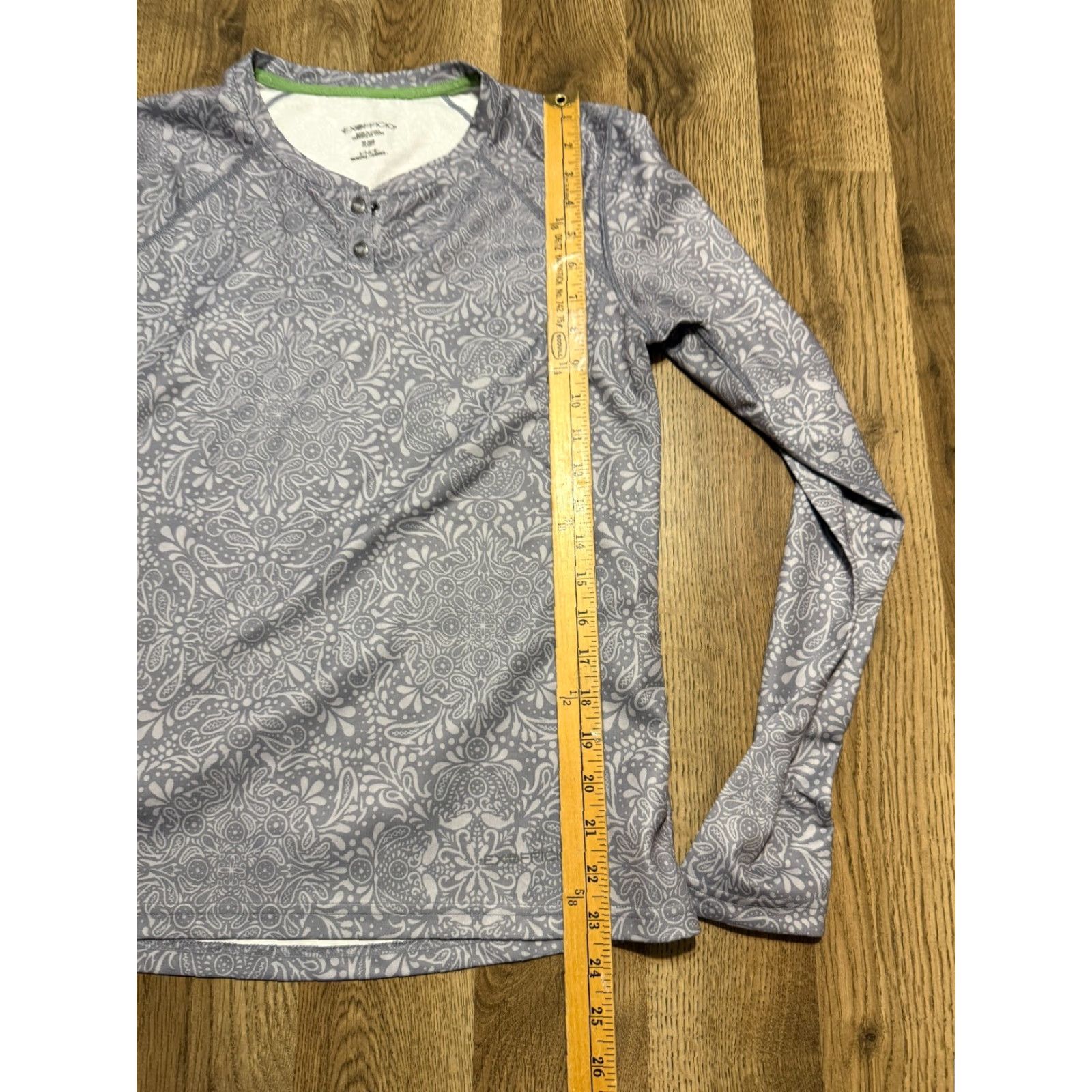 ExOfficio Exofficio Shirt Women's Small Gray Long Sleeve 3/4 Button Athletic Wear Size S / US 4 / IT 40 - 7 Thumbnail